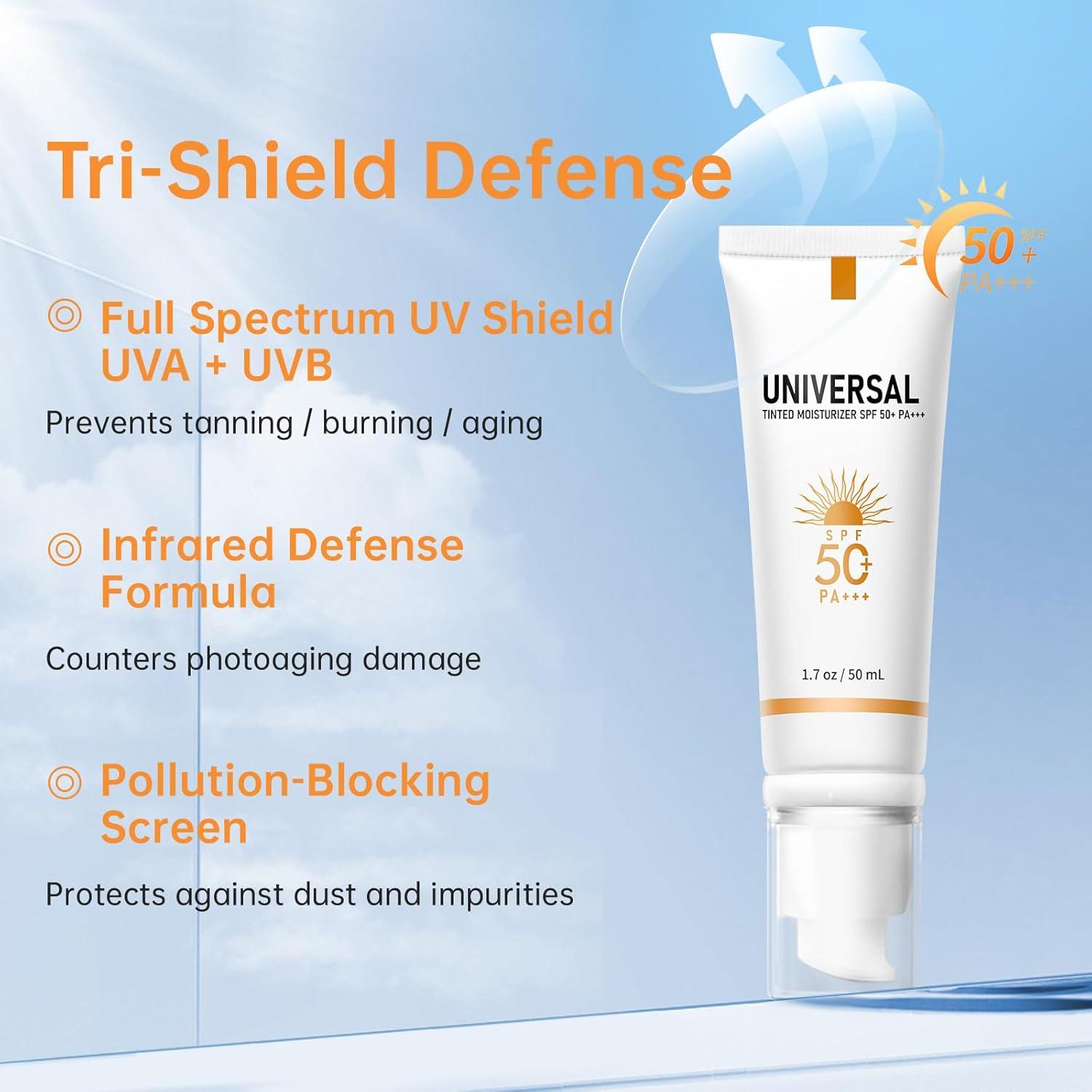 Protector Solar Tinteado Facial SPF 50 Onsart 50ml Hidratante