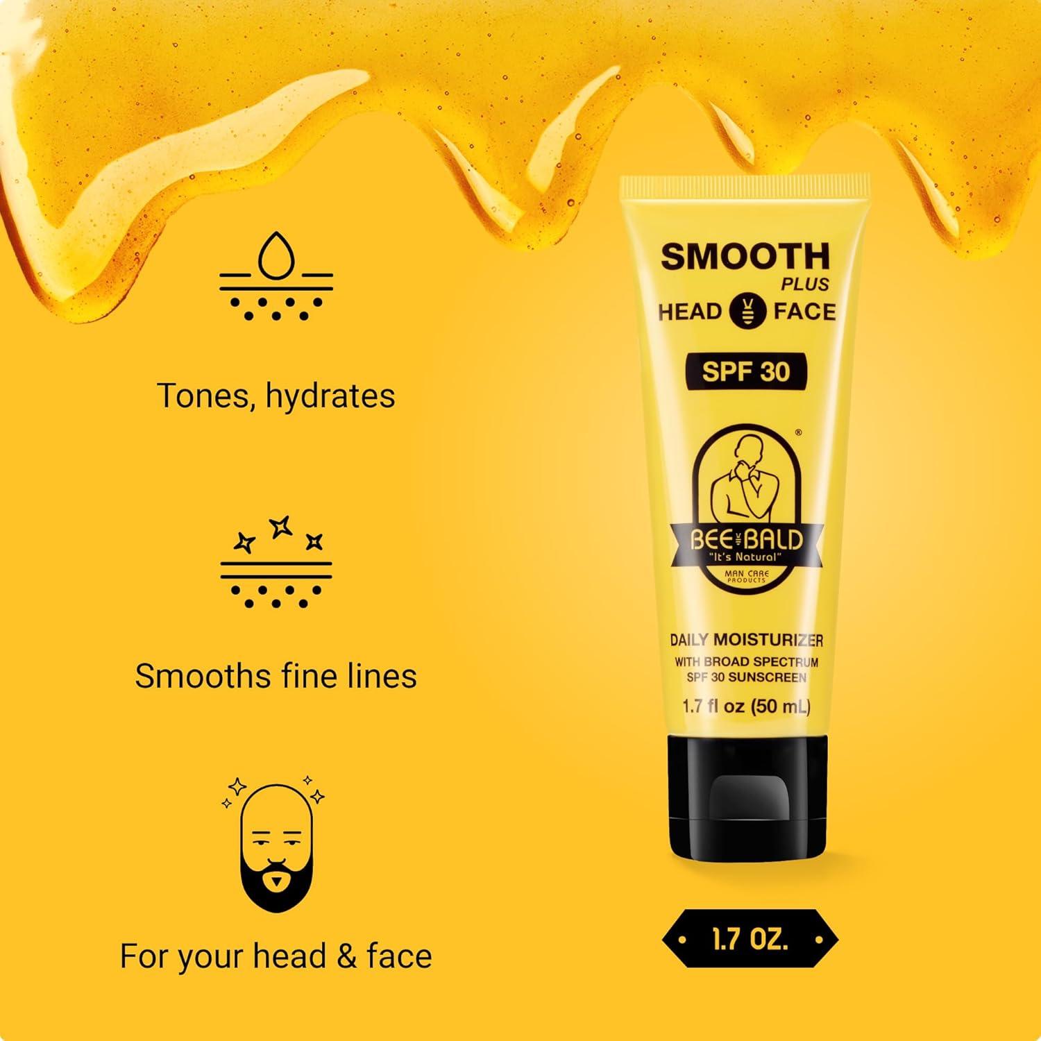 Hidratante Bee Bald SMOOTH PLUS SPF 30 para Cabeza y Cara 100 ml