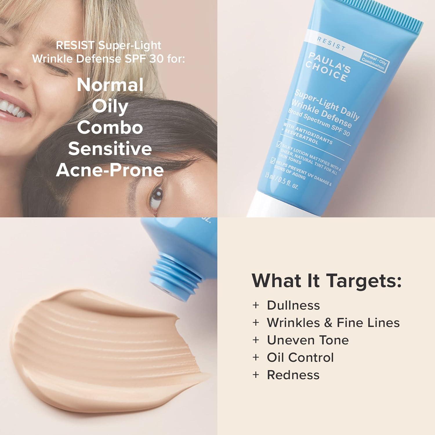 Protector Solar Mineral Paula's Choice 15ml FPS 30 Piel Grasa