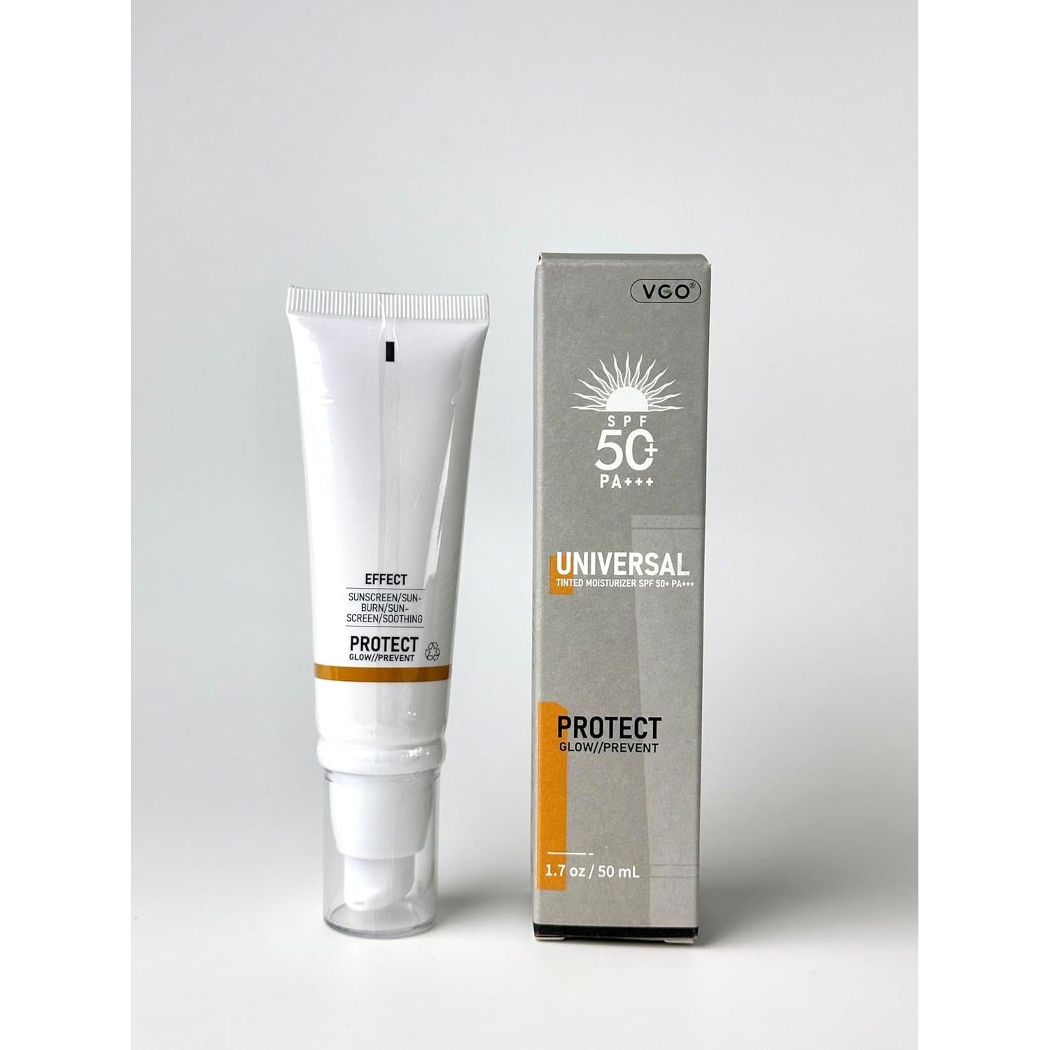 Protector Solar Tinteado VGO SPF 50 50ml Hidratante UVA/UVB