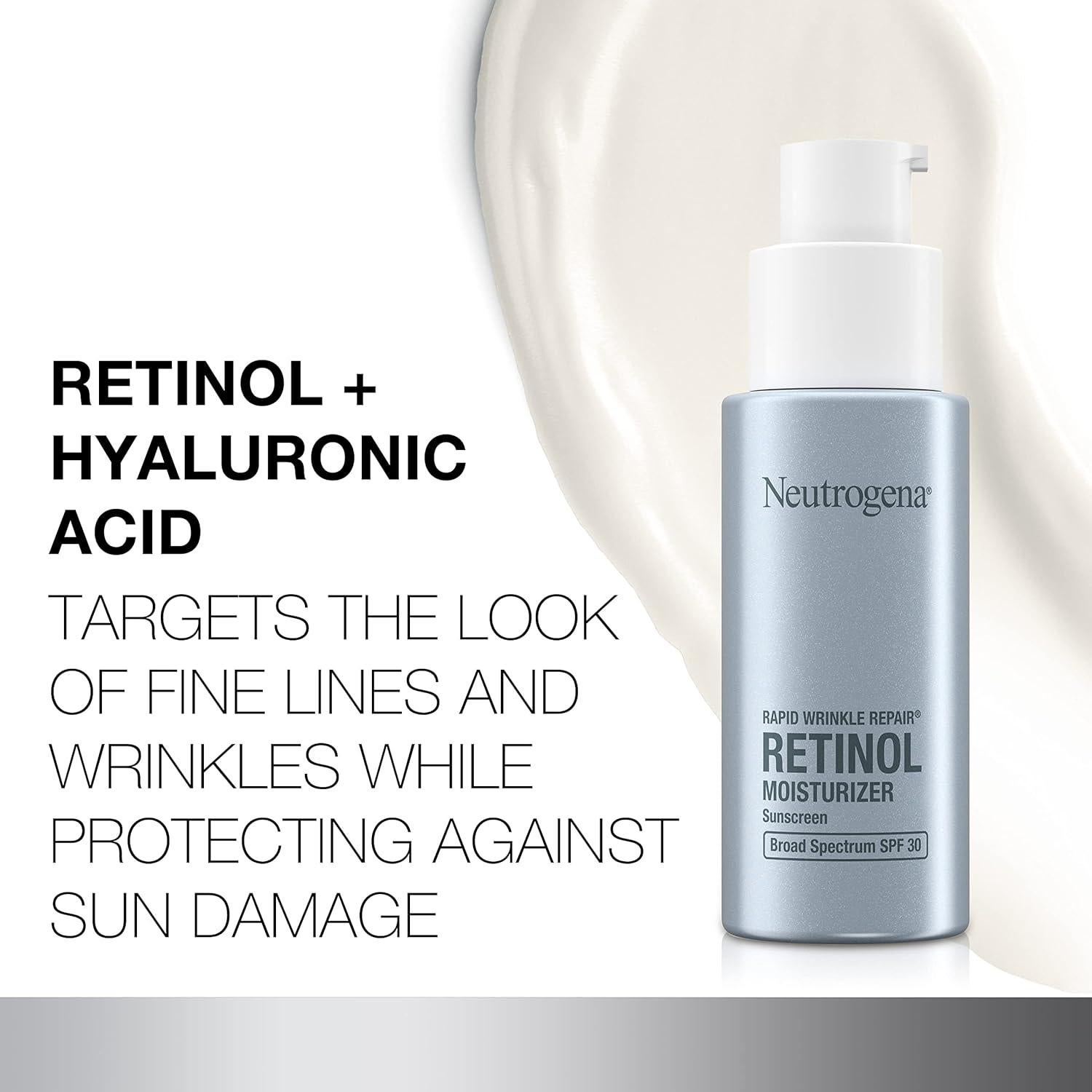 Crema Facial Antienvejecimiento Neutrogena 29.57 ml con Retinol y SPF 30
