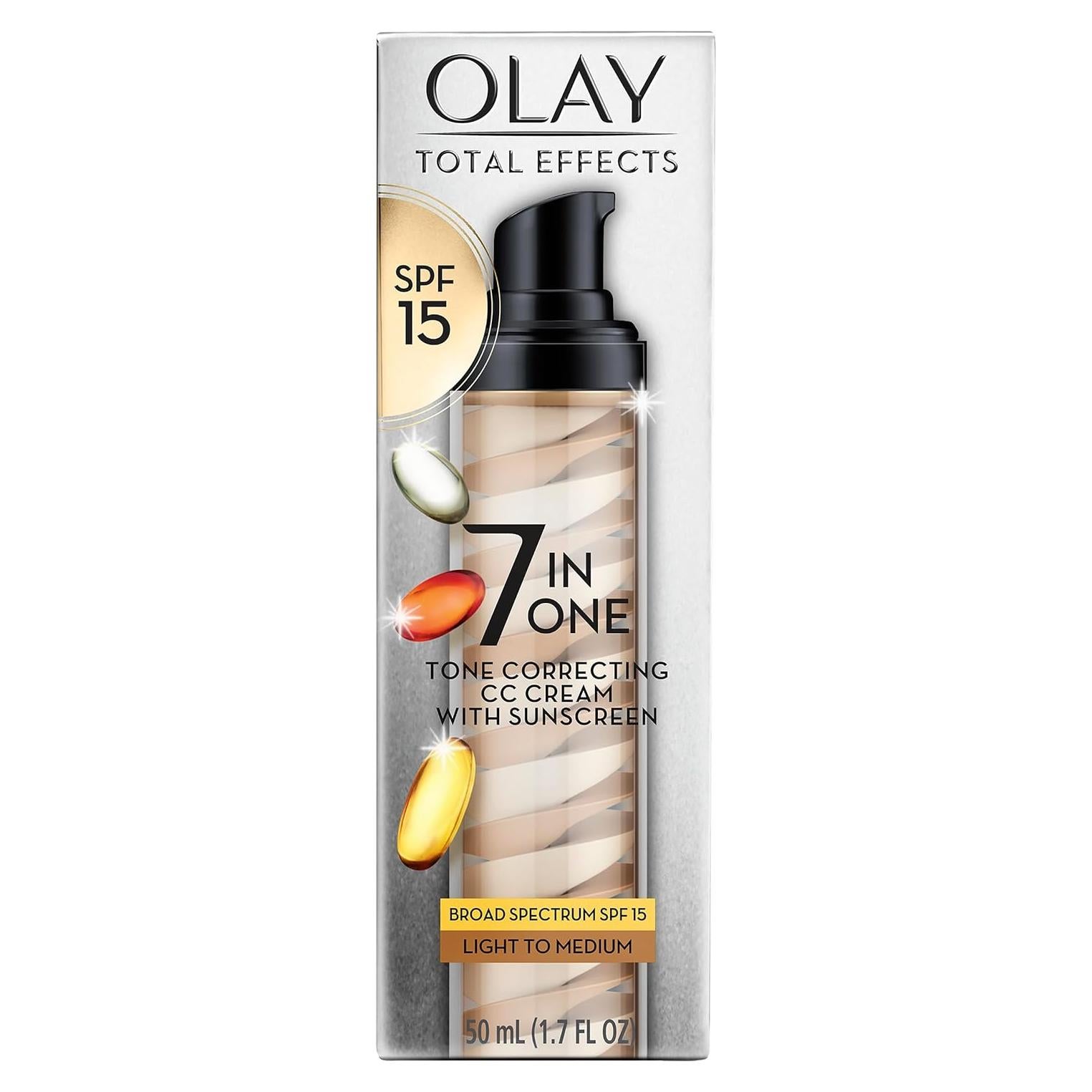 Olay Total Effects Crema CC Hidratante SPF 15 60g Piel Ligera a Media