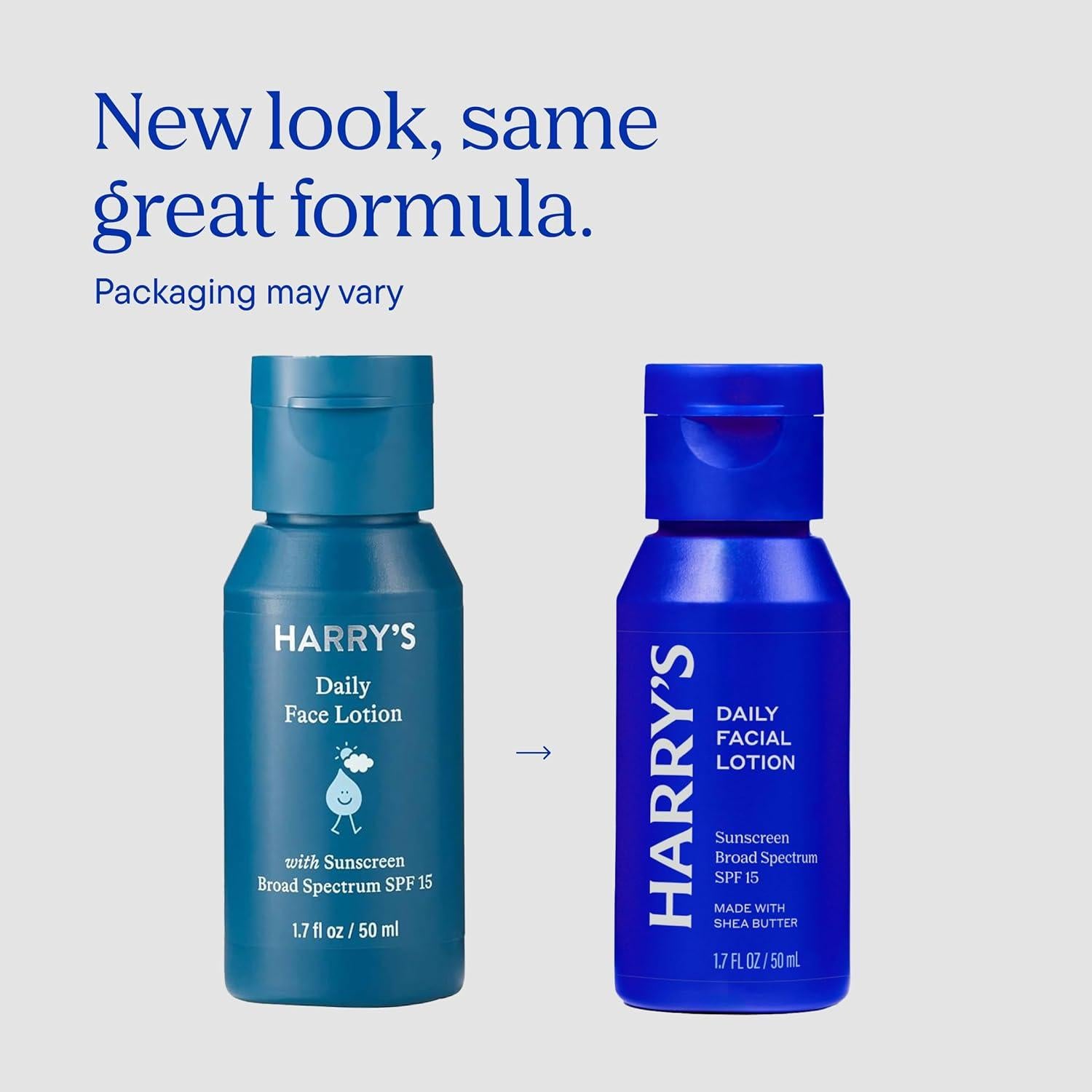 Hidratante Facial Harry's con SPF 15 - Paquete de 2 x 50 ml