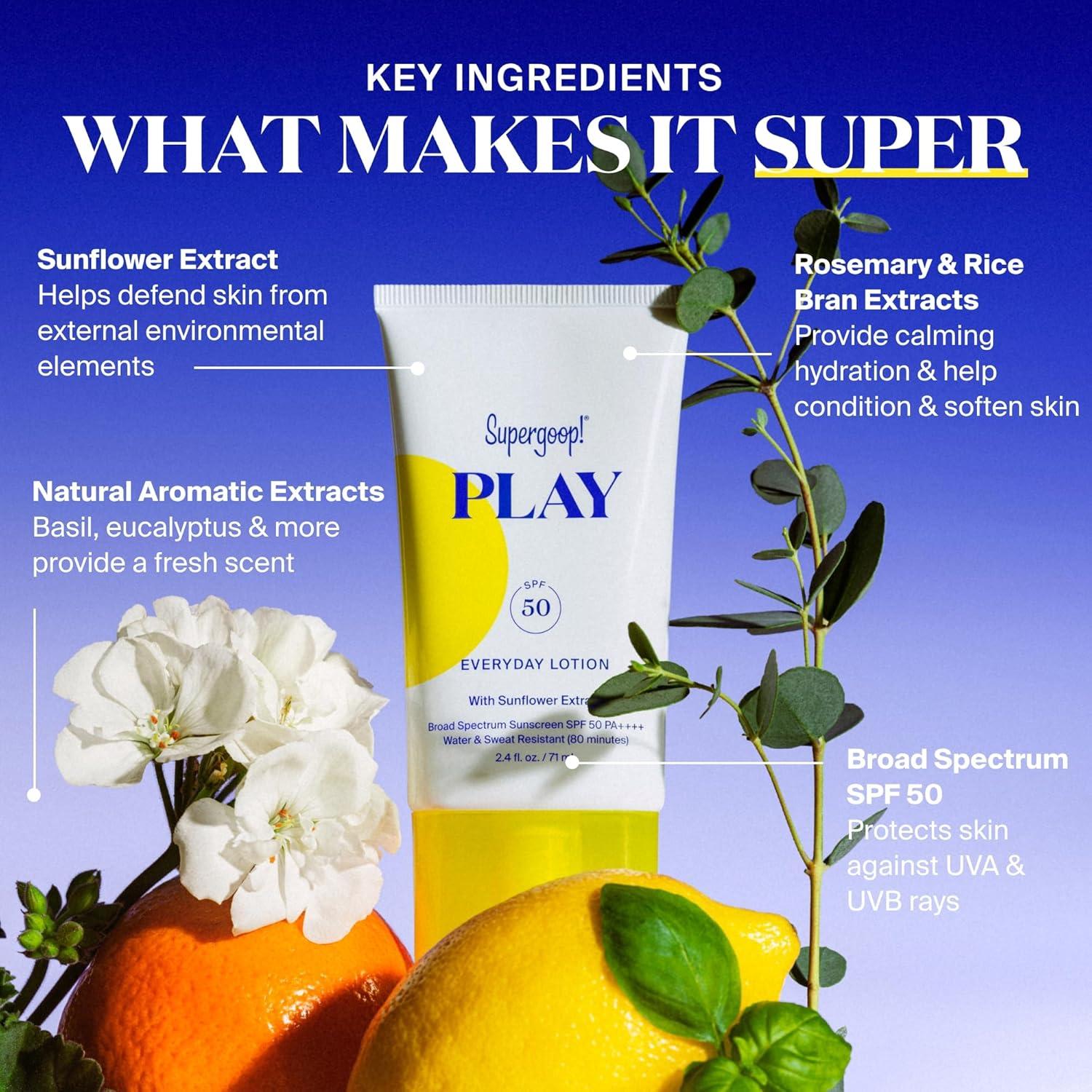 Protector Solar Supergoop! LOCIÓN DIARIA PLAY SPF 50 - 70.87 ml