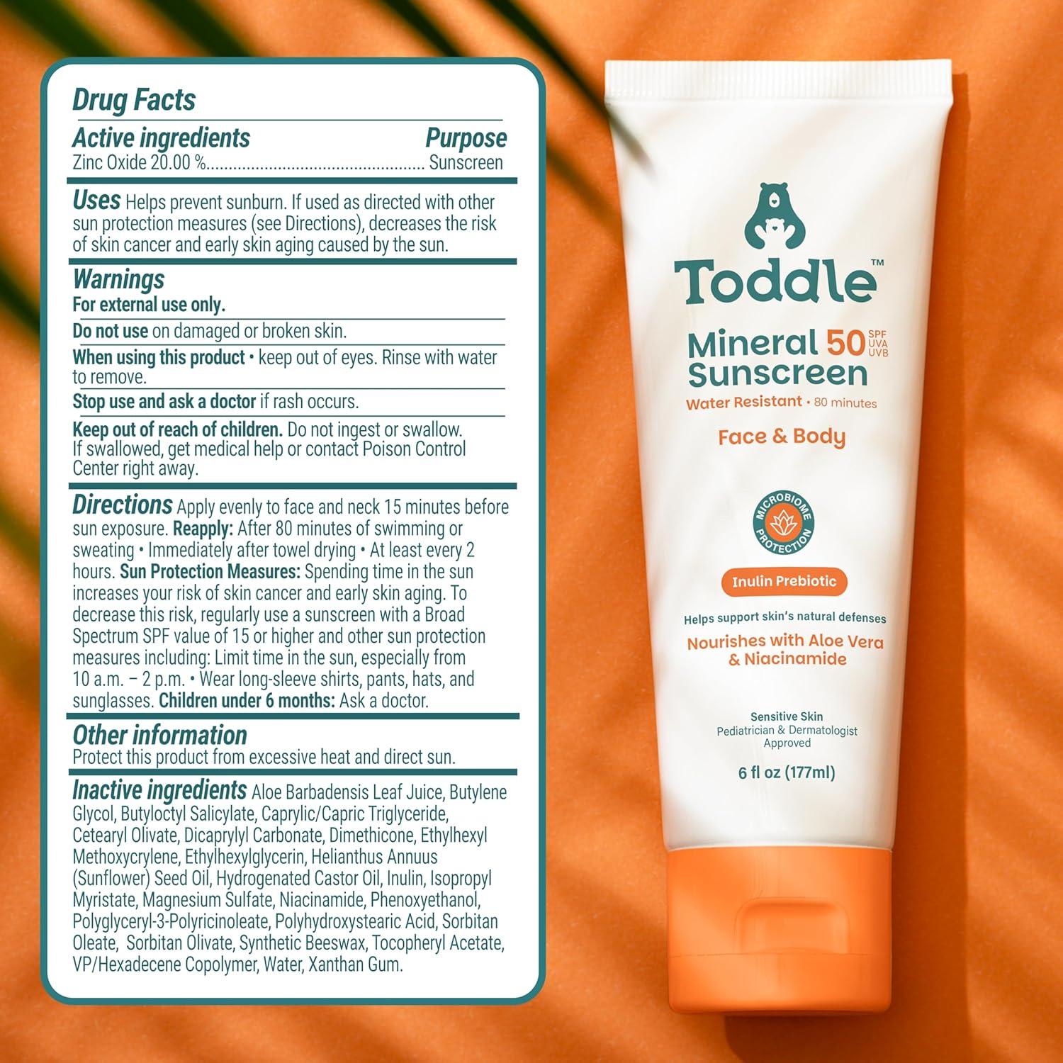 Protector Solar Mineral Toddle SPF 50 Niños 170g - Sin Residuos