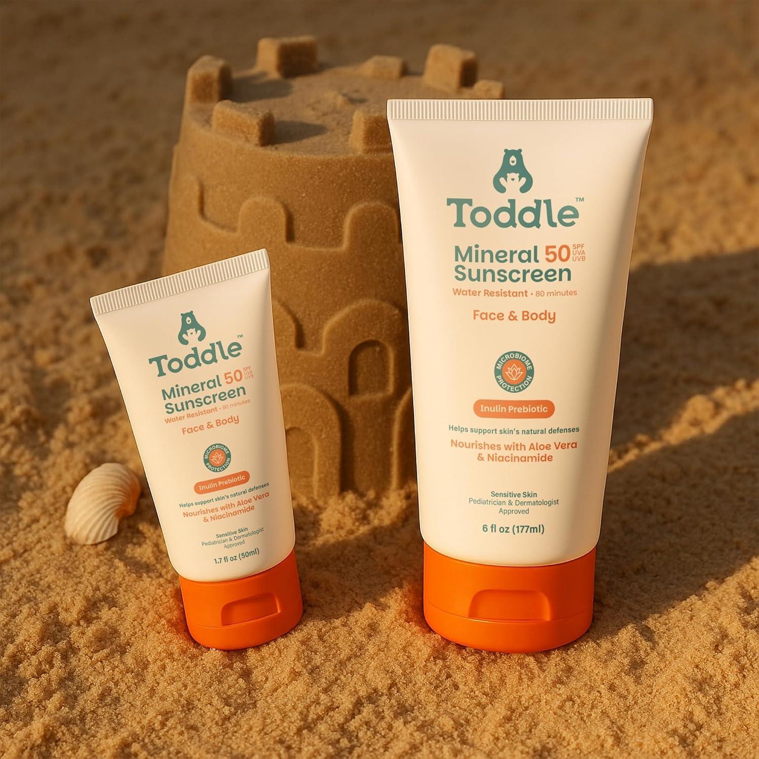 Protector Solar Mineral Toddle SPF 50 Niños 170g - Sin Residuos
