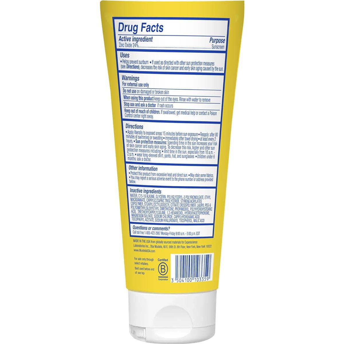 Loción Solar Mineral Mustela SPF 50 para Bebés 100 ml
