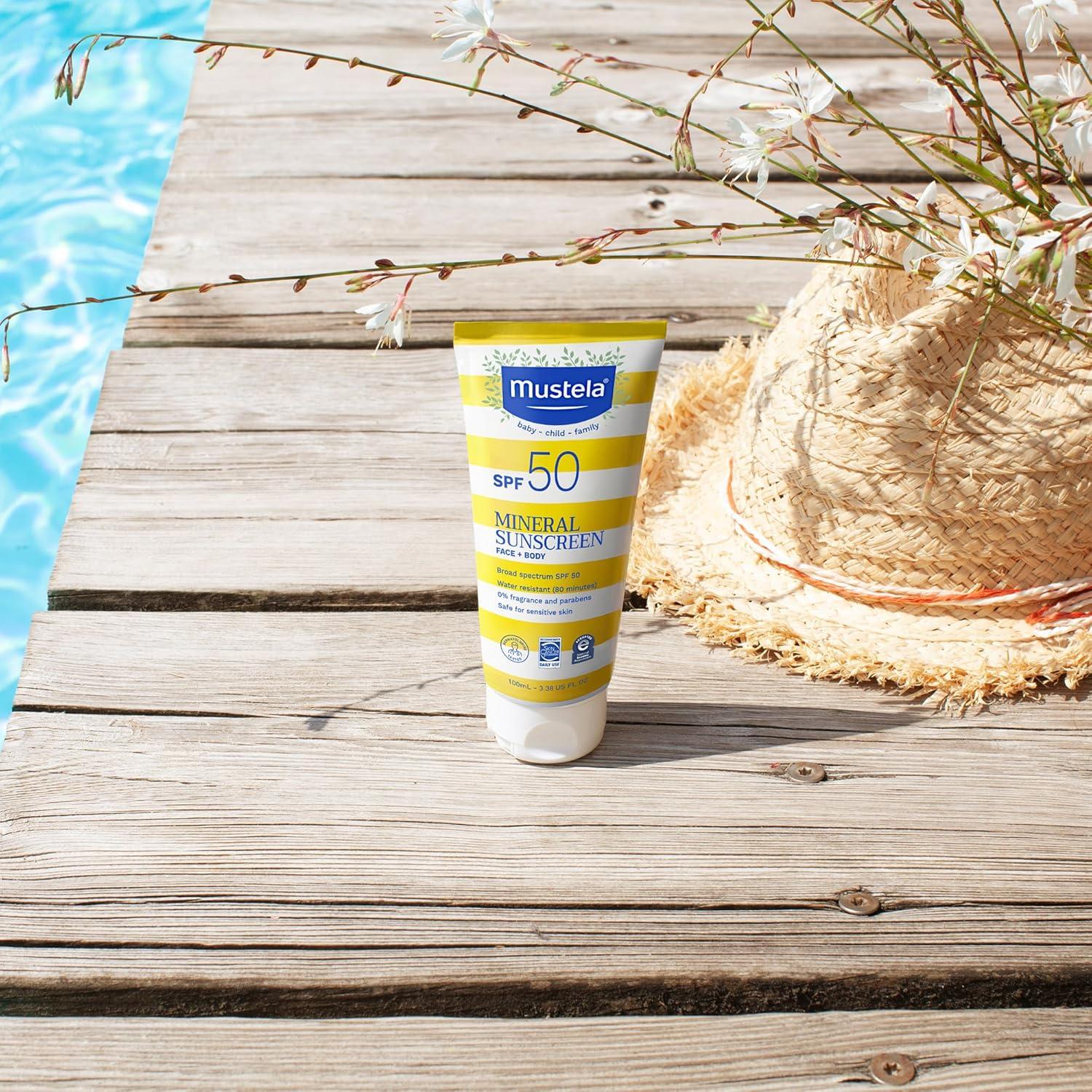 Loción Solar Mineral Mustela SPF 50 para Bebés 100 ml