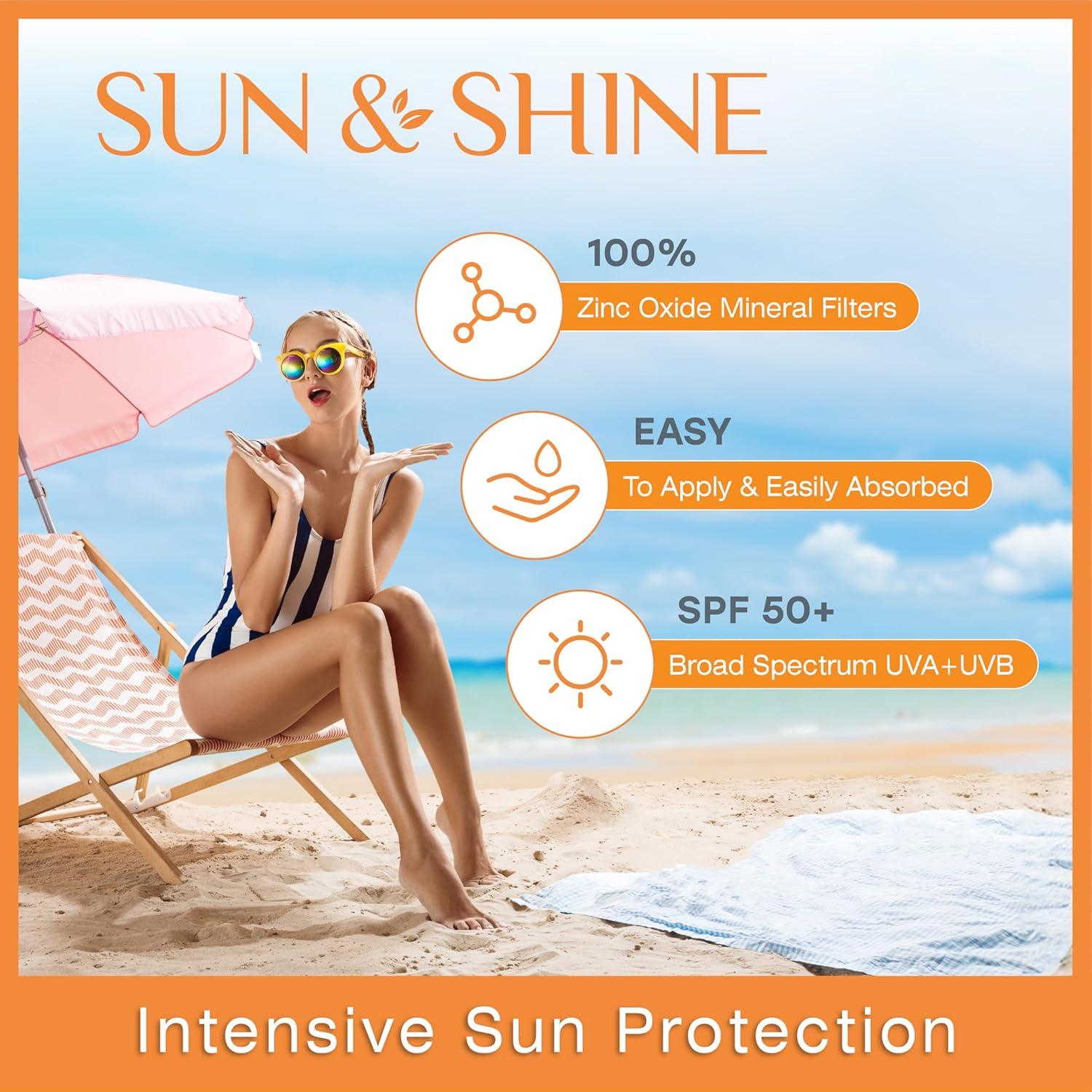 Protector Solar Mineral en Barra Sun & Shine SPF 50+ 15g