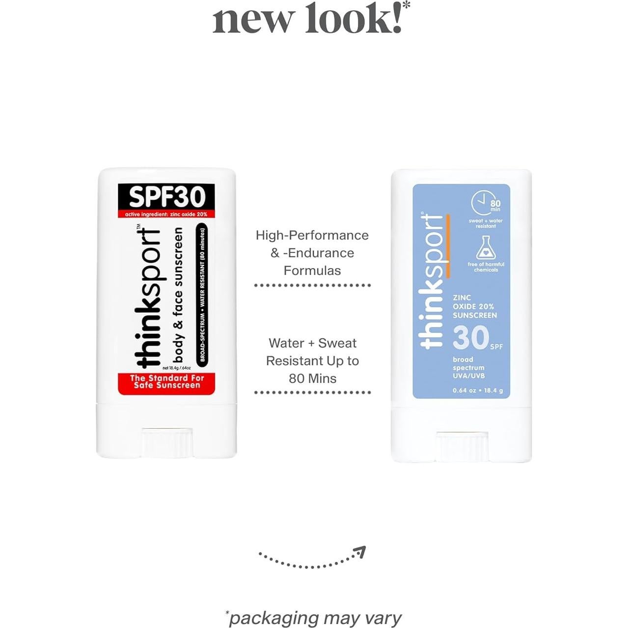 Thinksport Protector Solar Mineral SPF 30 en Barra 18g - Resistente al Agua