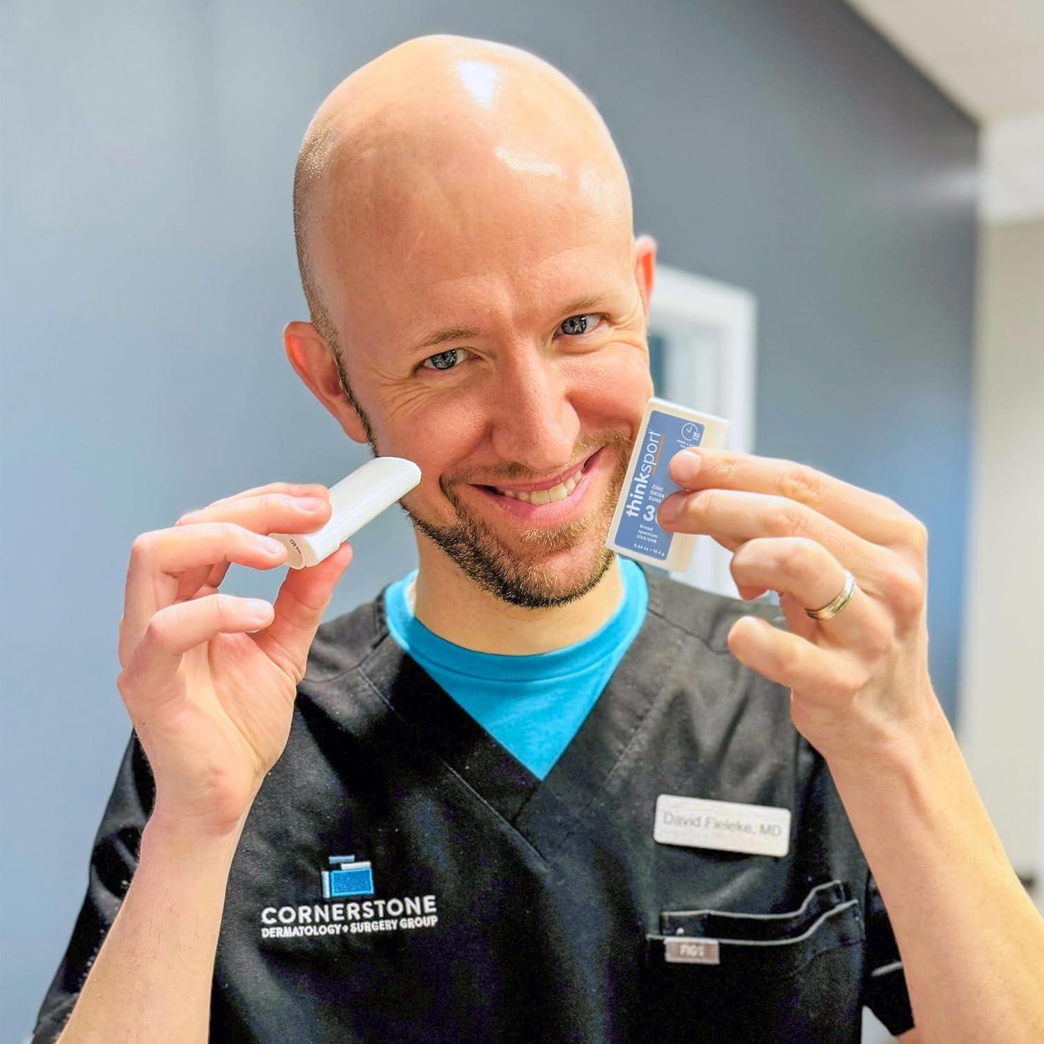 Thinksport Protector Solar Mineral SPF 30 en Barra 18g - Resistente al Agua