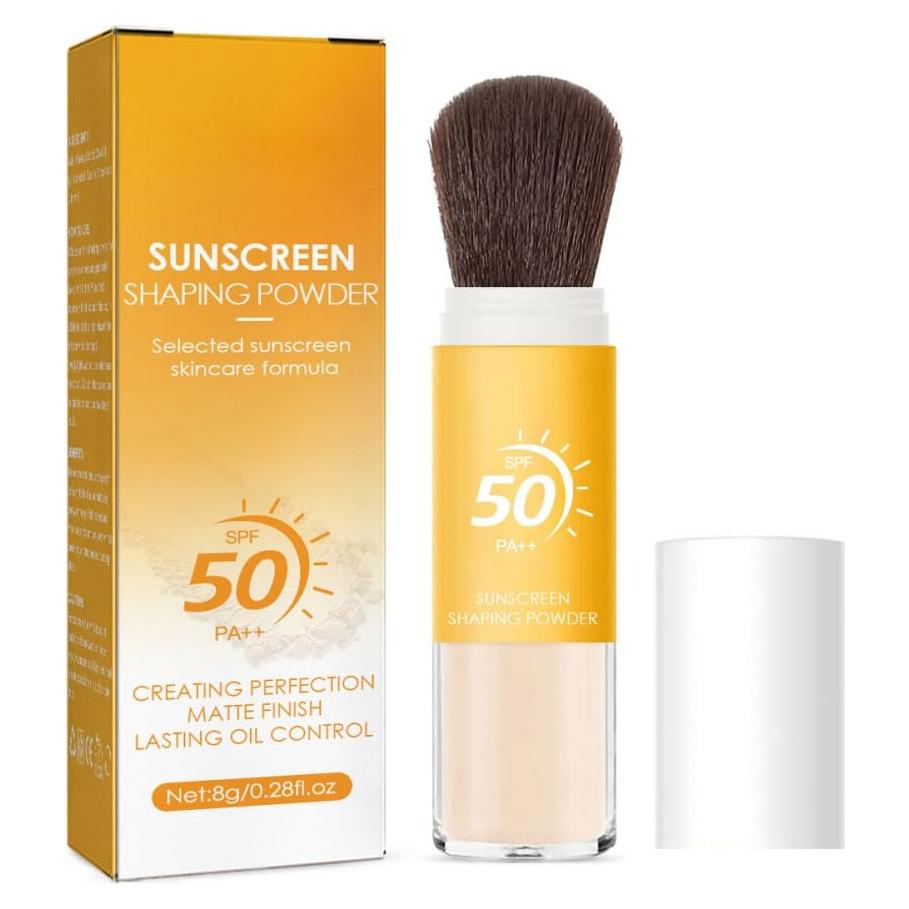 Polvo Solar Mineral Translúcido Onkessy SPF 50 con Brocha