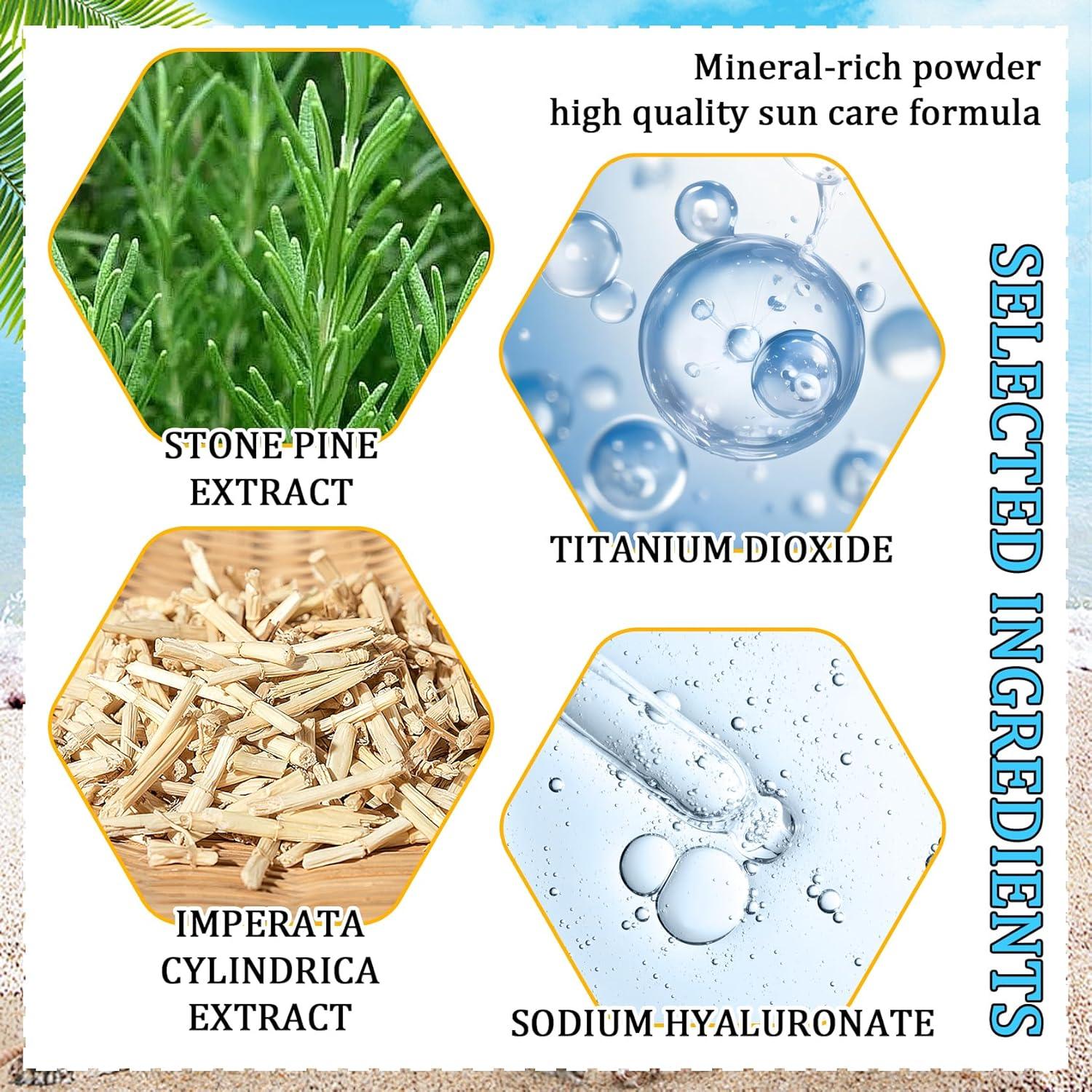 Polvo de Fijación Solar DuoZeng 49.87g SPF50+ Control Aceite