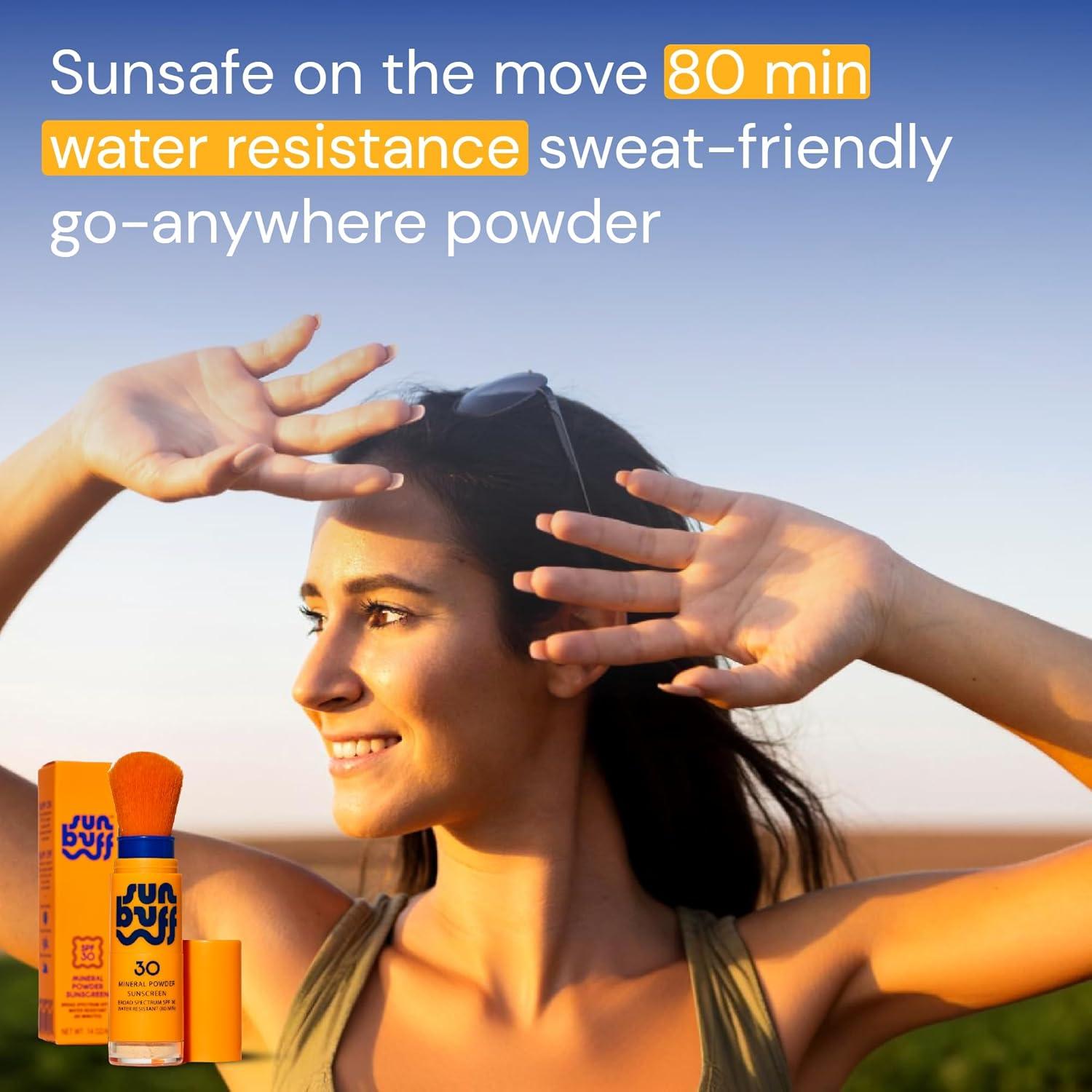 Protector Solar en Polvo Sun Buff SPF 30 - 3.98g - Resistente al Agua