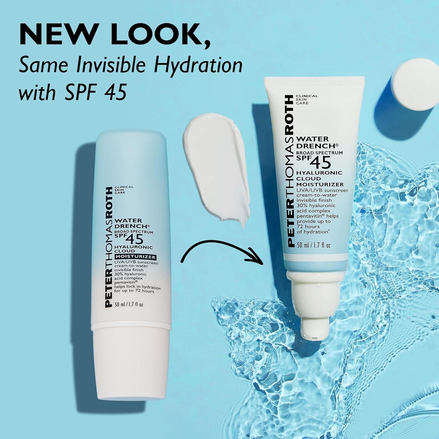 Hidratante SPF 45 Peter Thomas Roth 50 ml Ácido Hialurónico