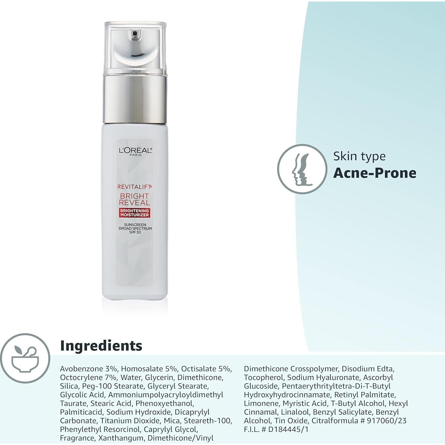 Crema de Día Anti-Envejecimiento L'Oréal Revitalift SPF 30 131g