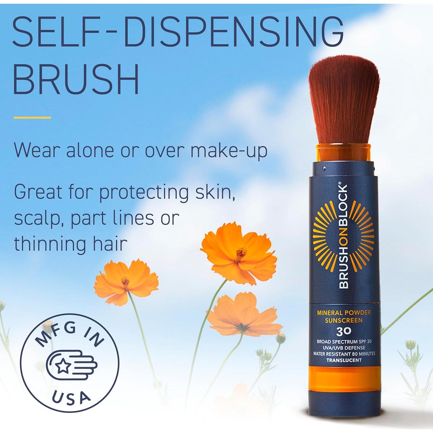 Protector Solar Mineral en Polvo Brush On Block SPF 30 - Translúcido