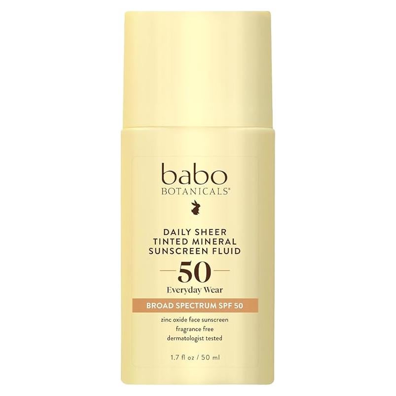 Protector Solar Mineral Babo Botanicals SPF50 Tinte Diario