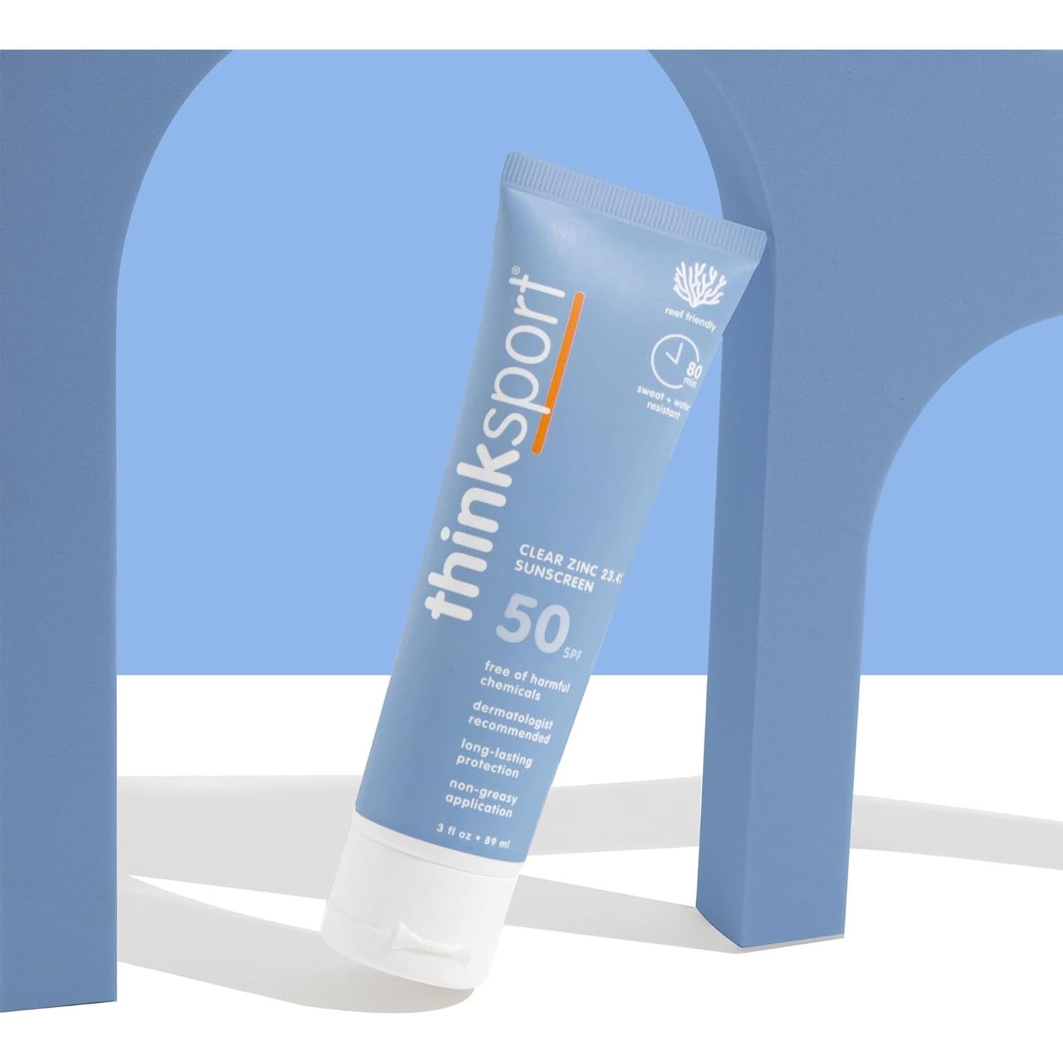 Protector Solar Mineral Thinksport SPF 50 89 ml Resistente al Agua