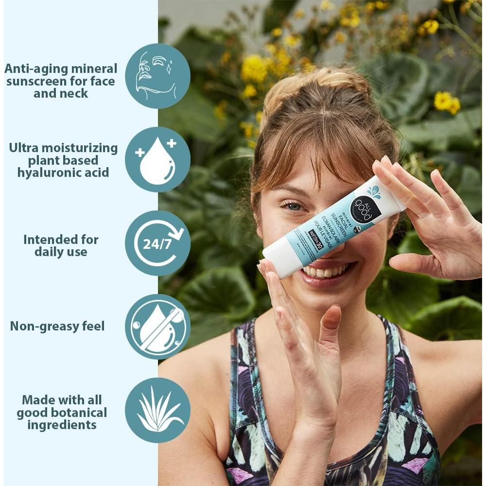 Loción Mineral Facial All Good SPF 30 - Hidratante 2-Pack