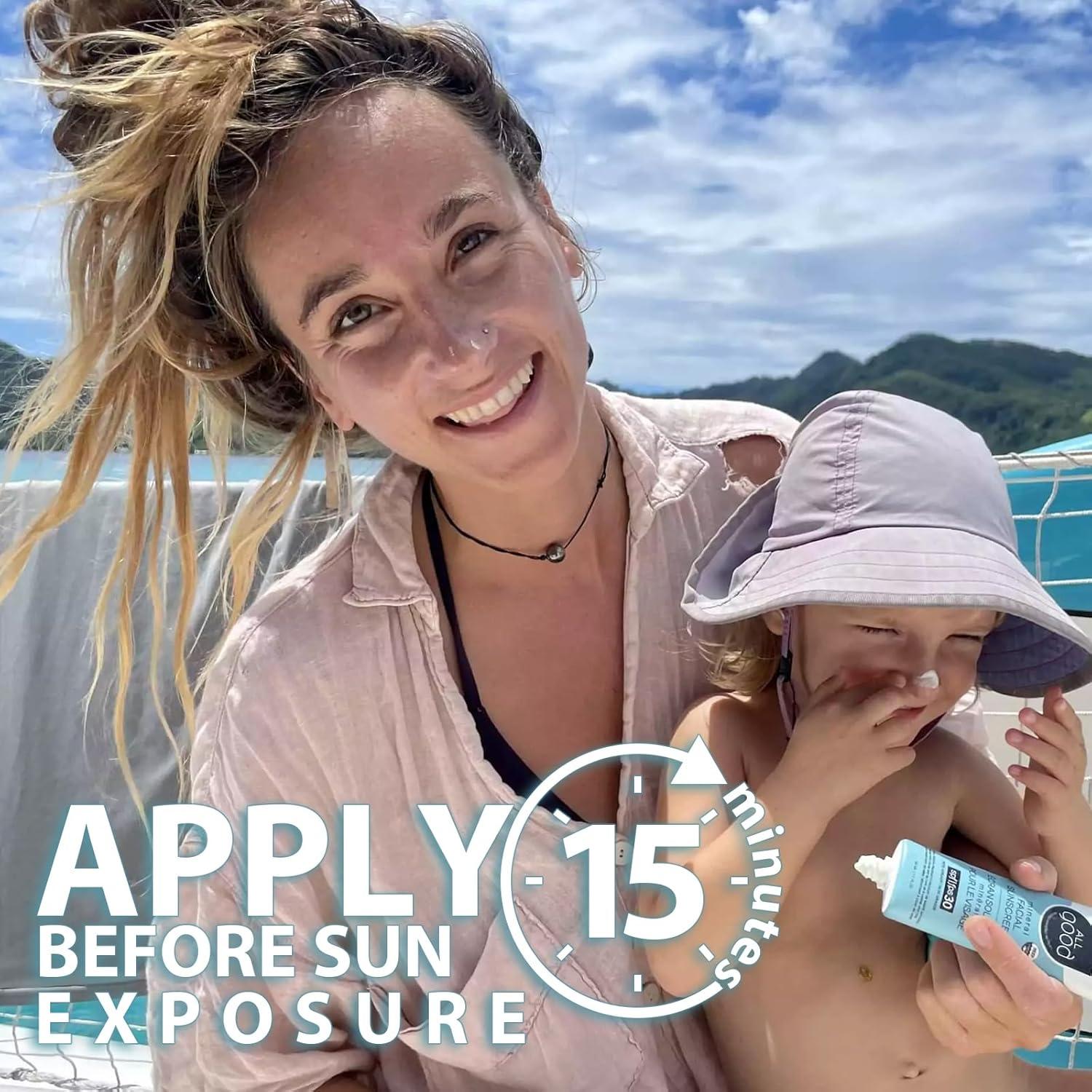 Loción Mineral Facial All Good SPF 30 - Hidratante 2-Pack