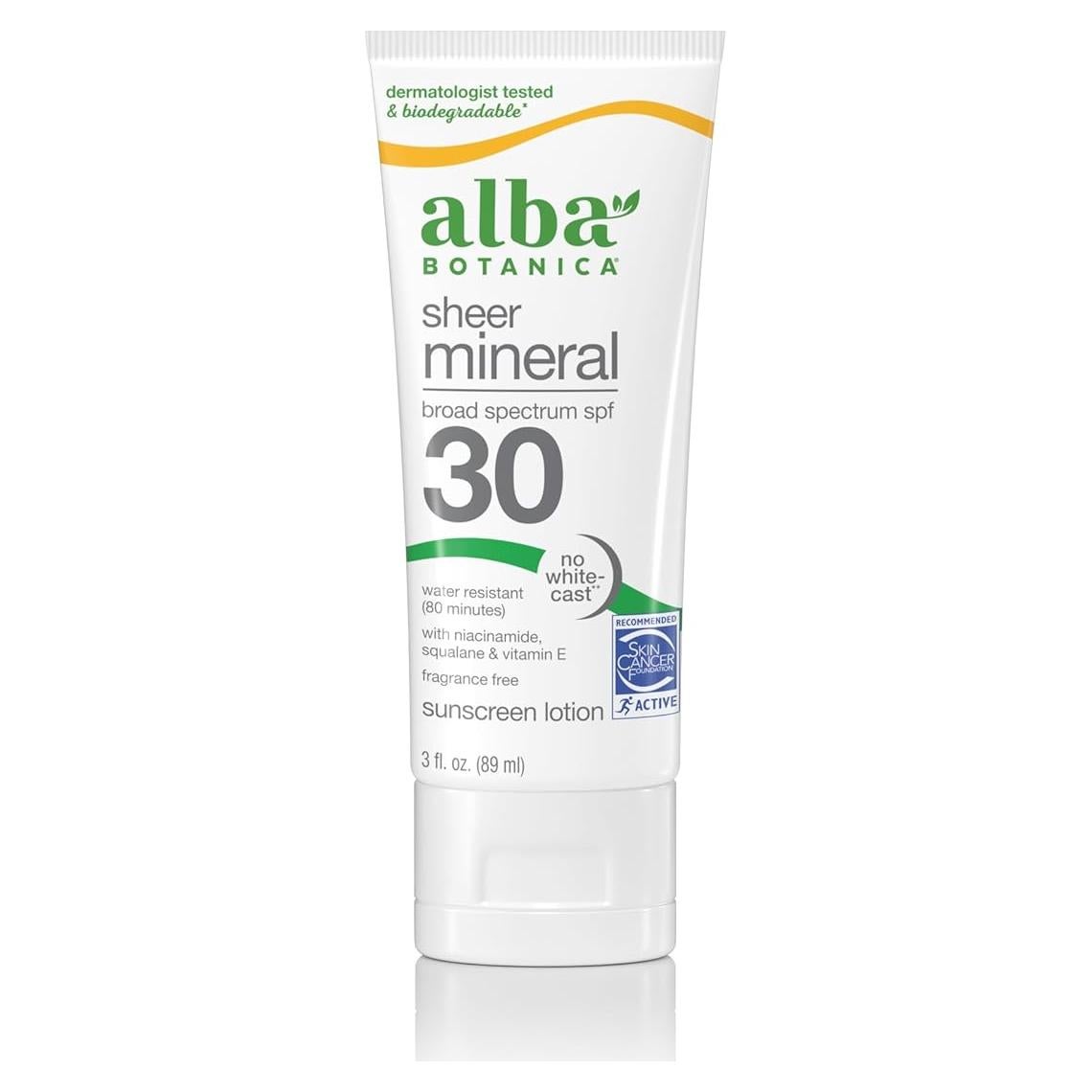 Protector Solar Mineral Alba Botanica SPF 30 Sin Fragancia 85 g
