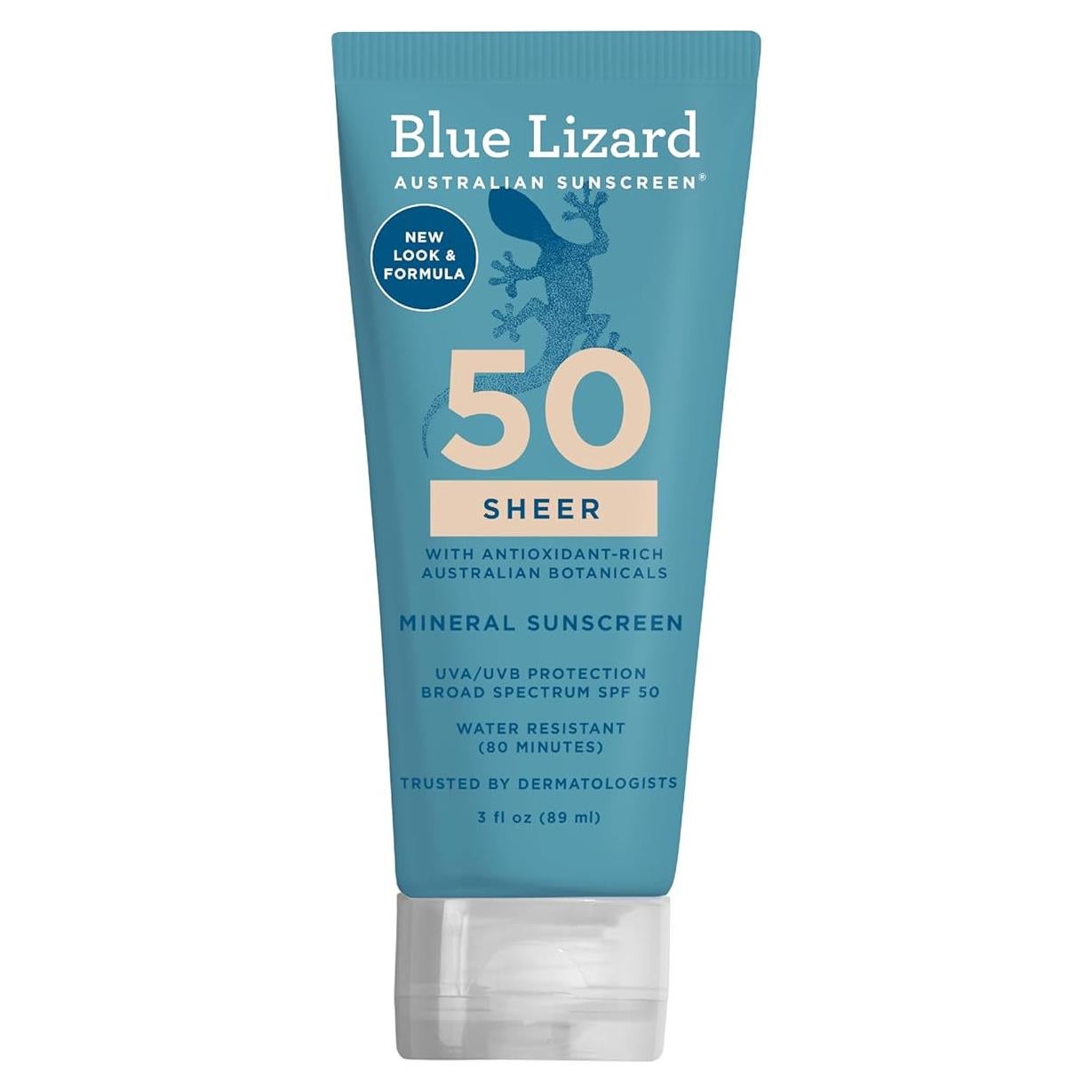 Protector Solar Mineral SPF 50 Blue Lizard 89 ml - Óxido de Zinc