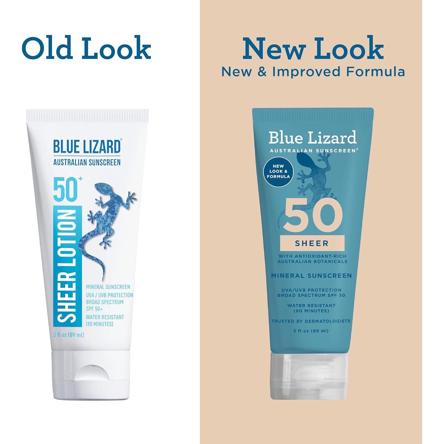 Protector Solar Mineral SPF 50 Blue Lizard 89 ml - Óxido de Zinc