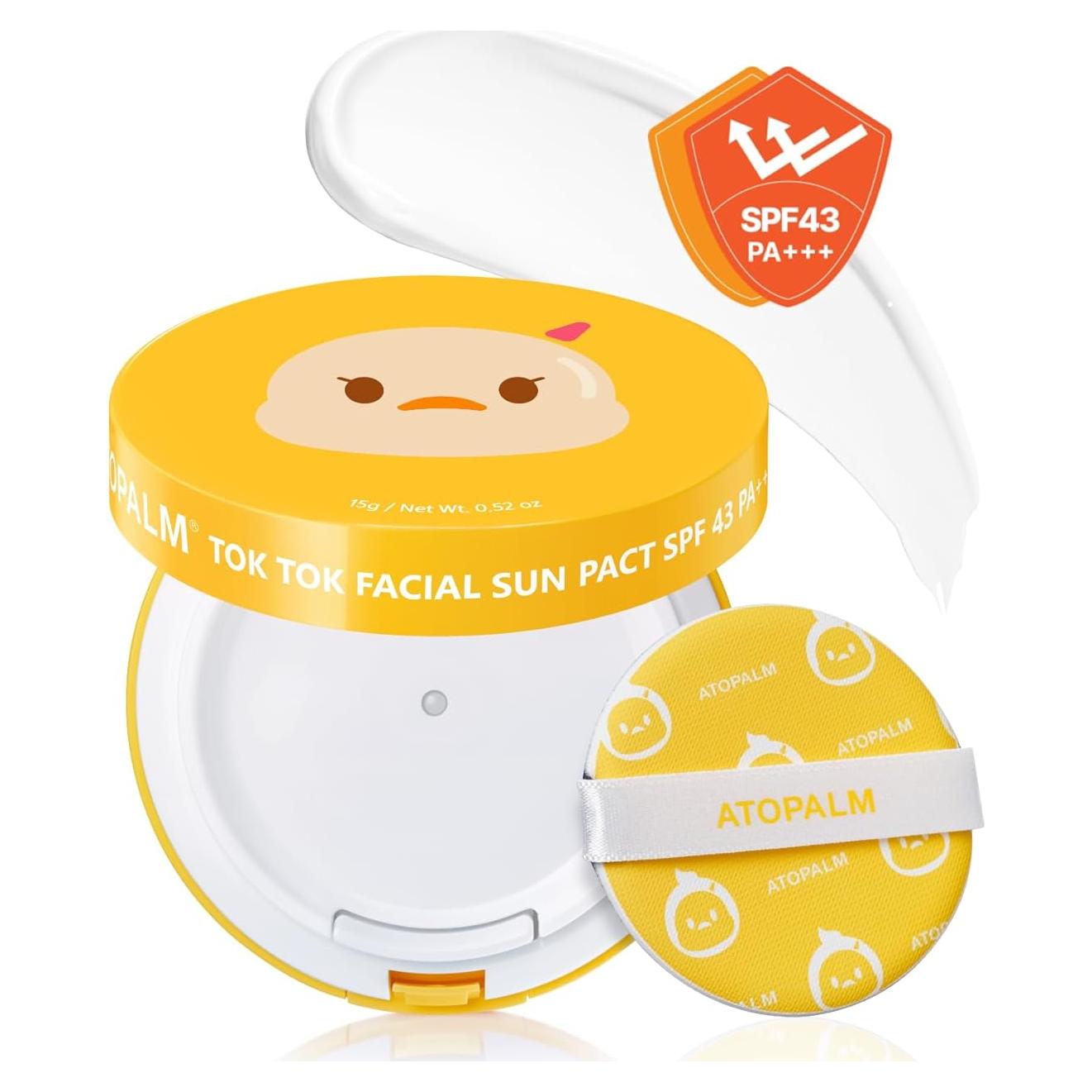 ATOPALM Tok Tok Pacto Solar Facial SPF43 PA+++ 15g