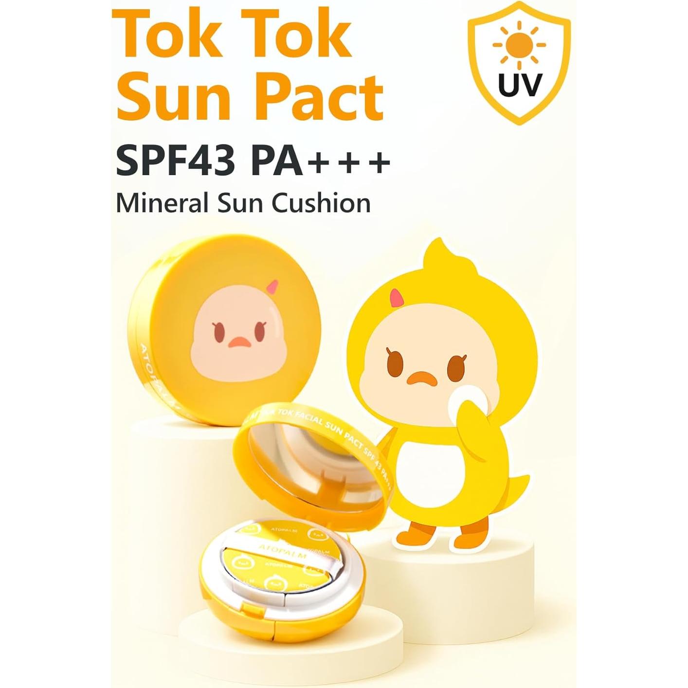 ATOPALM Tok Tok Pacto Solar Facial SPF43 PA+++ 15g