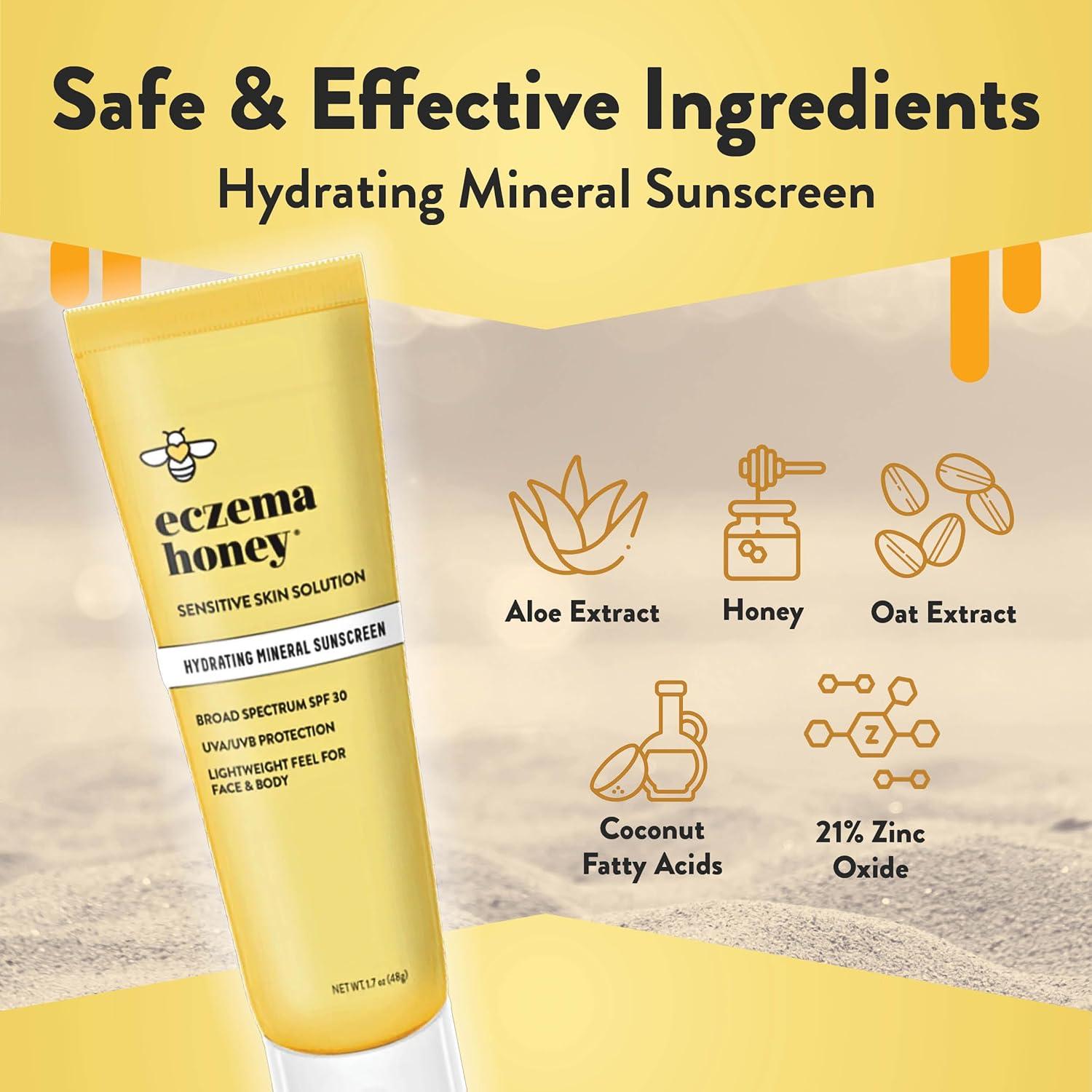 Crema Solar Mineral Hidratante Eczema Honey SPF 30 48g