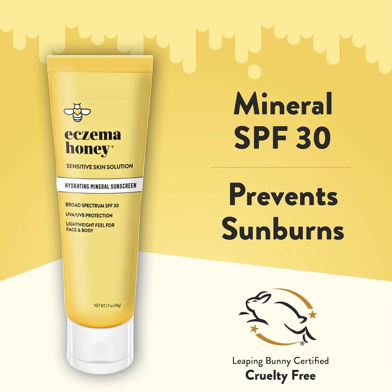 Crema Solar Mineral Hidratante Eczema Honey SPF 30 48g