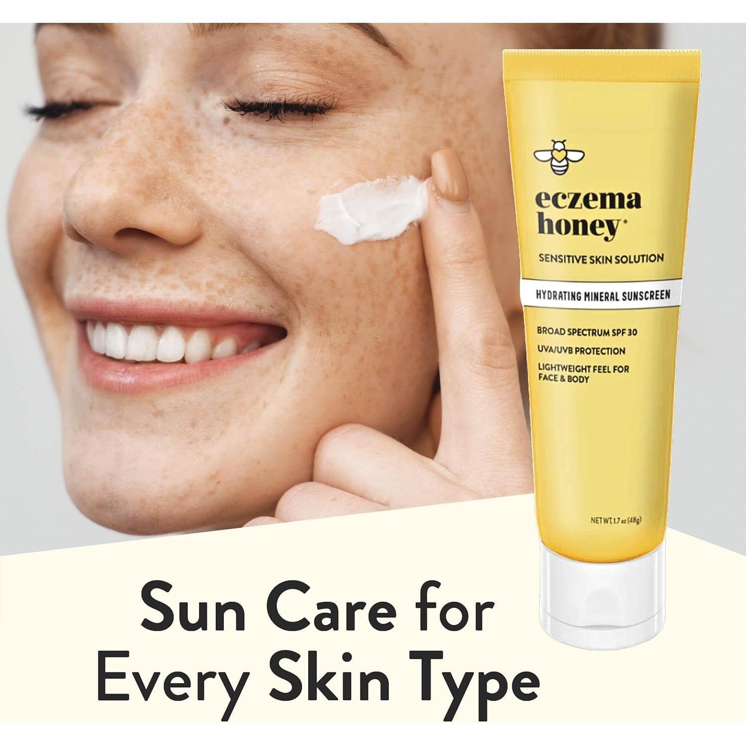 Crema Solar Mineral Hidratante Eczema Honey SPF 30 48g