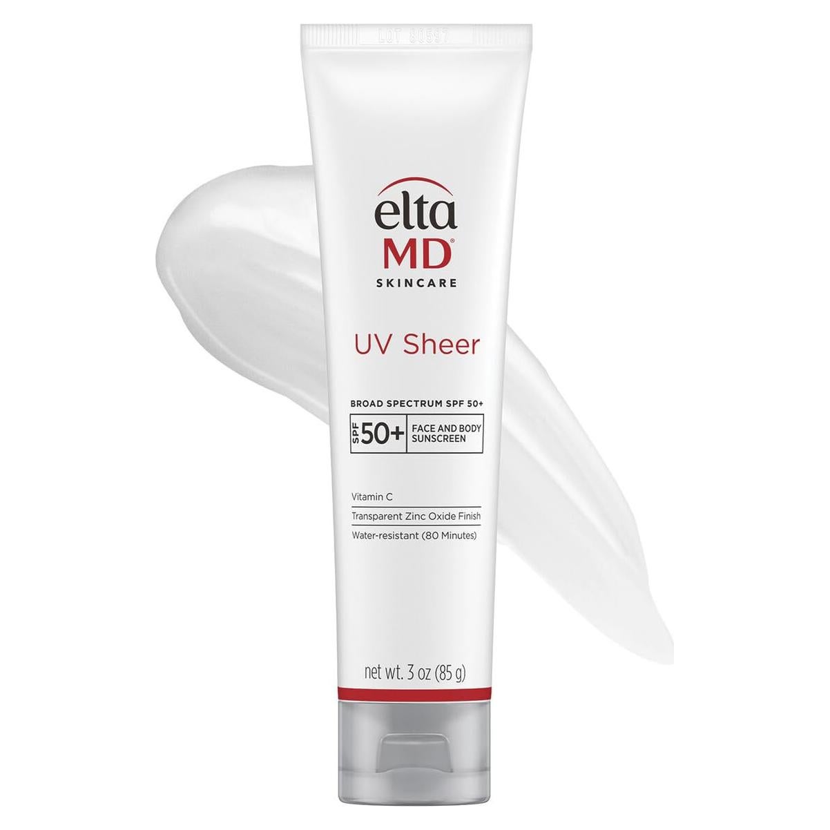 Protector Solar Facial EltaMD UV Sheer SPF 50+ 85g Sin Residuo