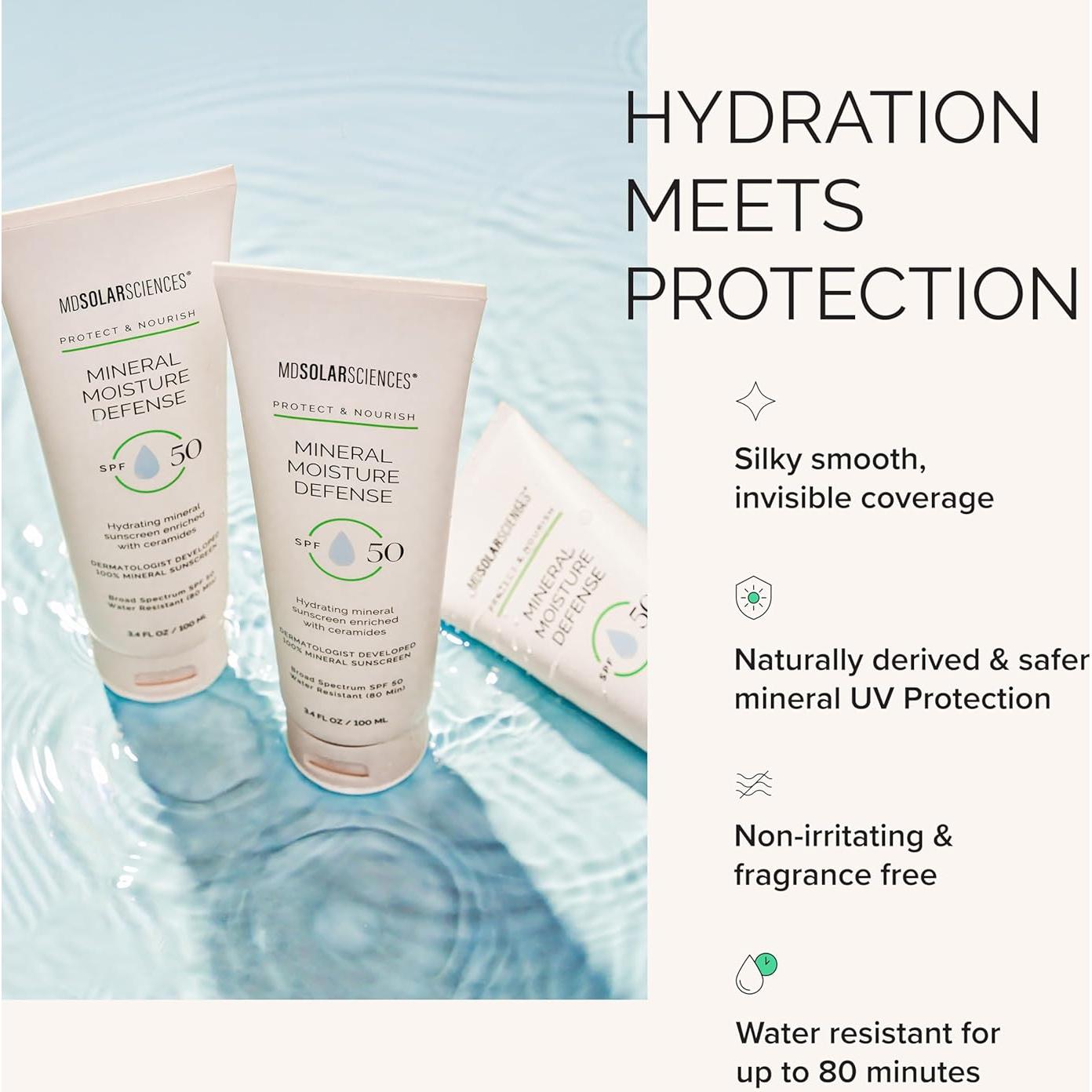 Protector Solar Mineral MDSolar SPF 50 Hidratante 100 ml