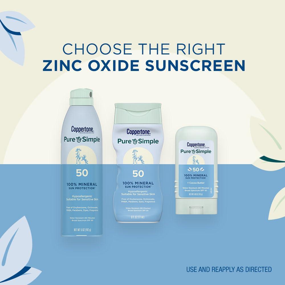 Protector Solar Coppertone Pure and Simple SPF 50 - 177.4 ml