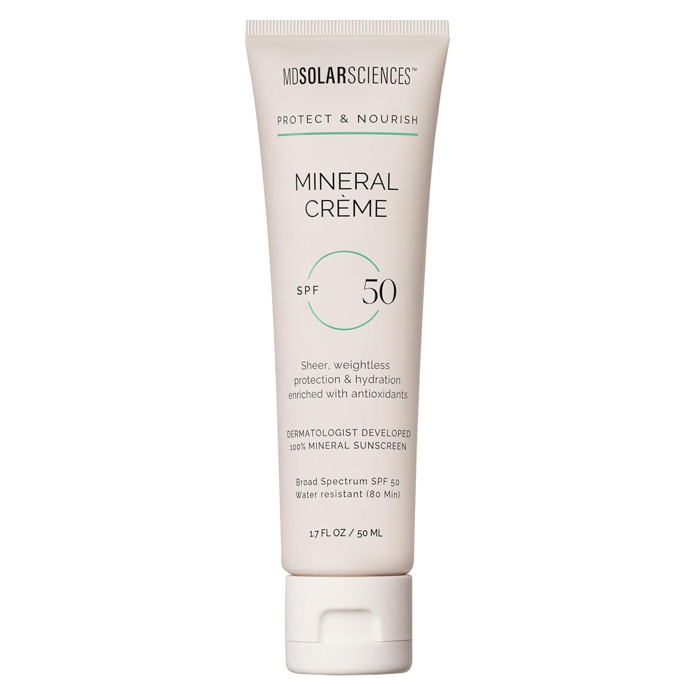 Crema Solar Mineral MDSolarSciences SPF 50 50 ml - Resistente al Agua