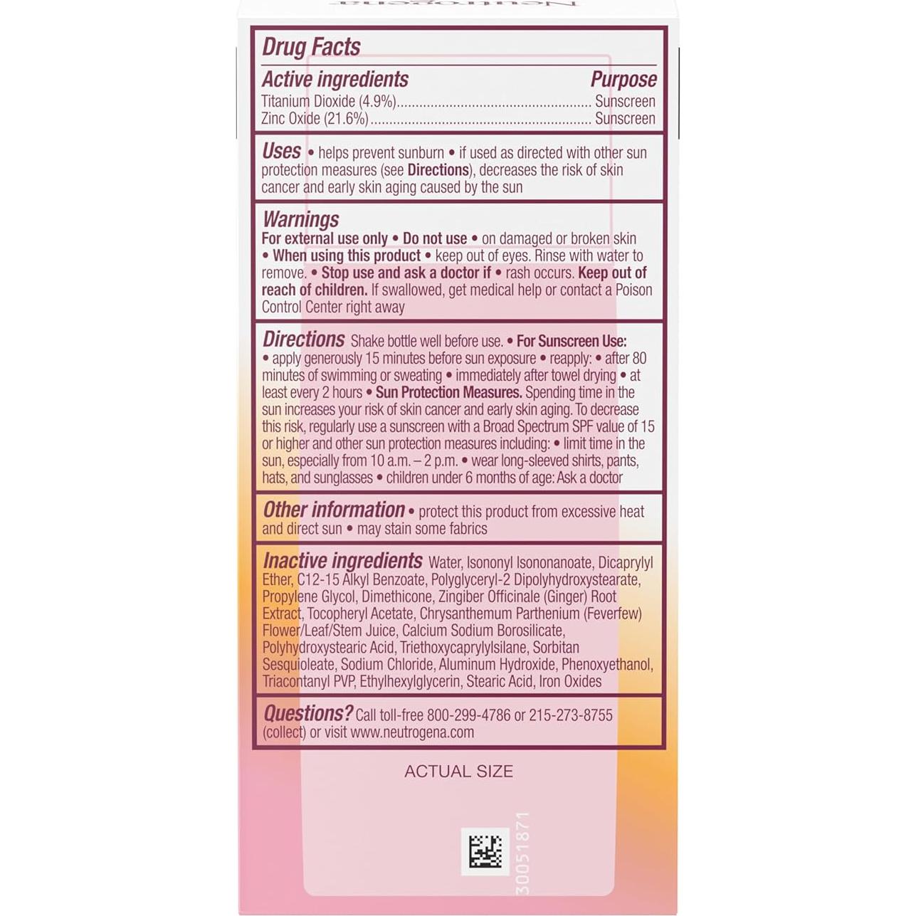 Protector Solar Mineral Neutrogena Purescreen+ SPF 30 41.6 ml