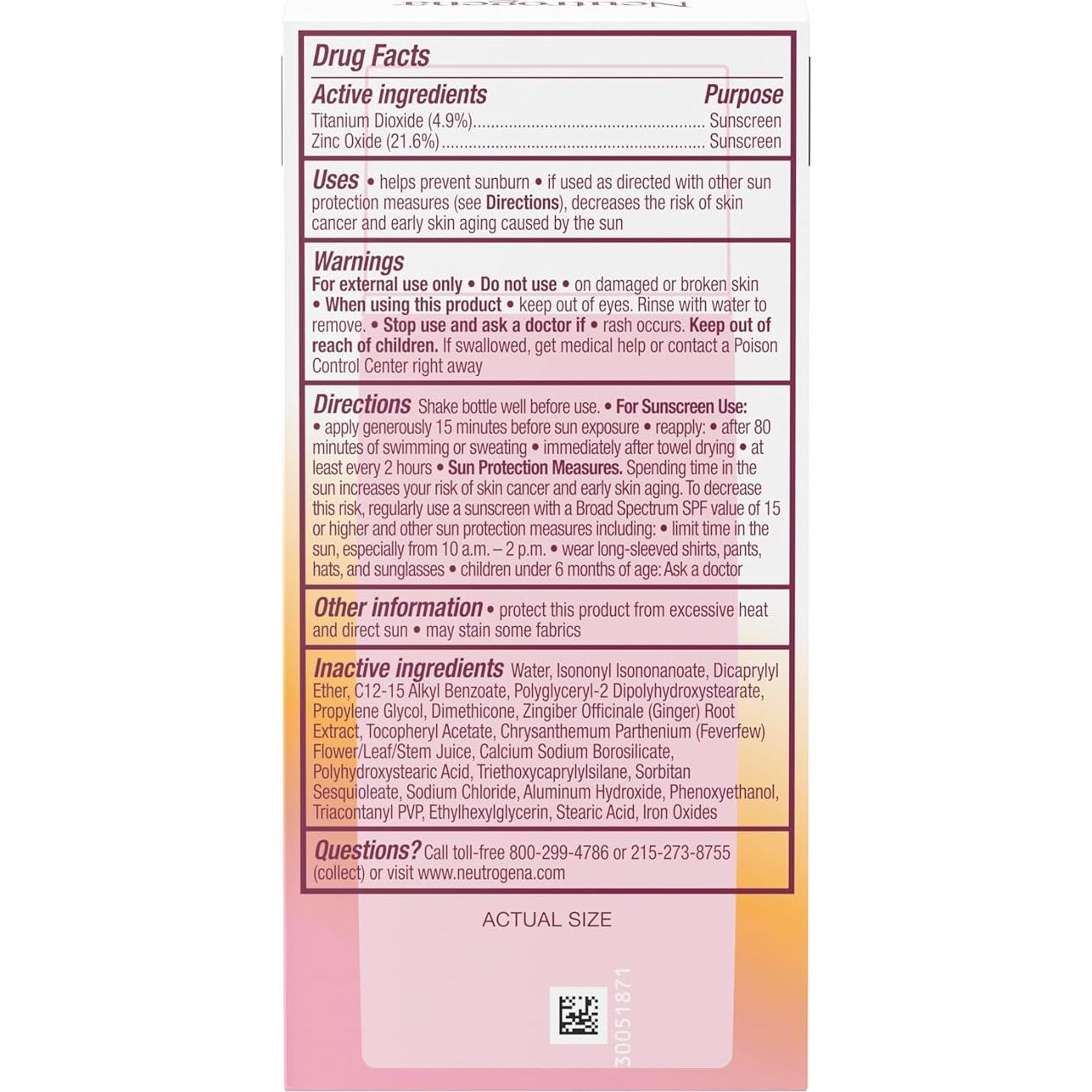 Protector Solar Mineral Neutrogena Purescreen+ SPF 30 41.6 ml