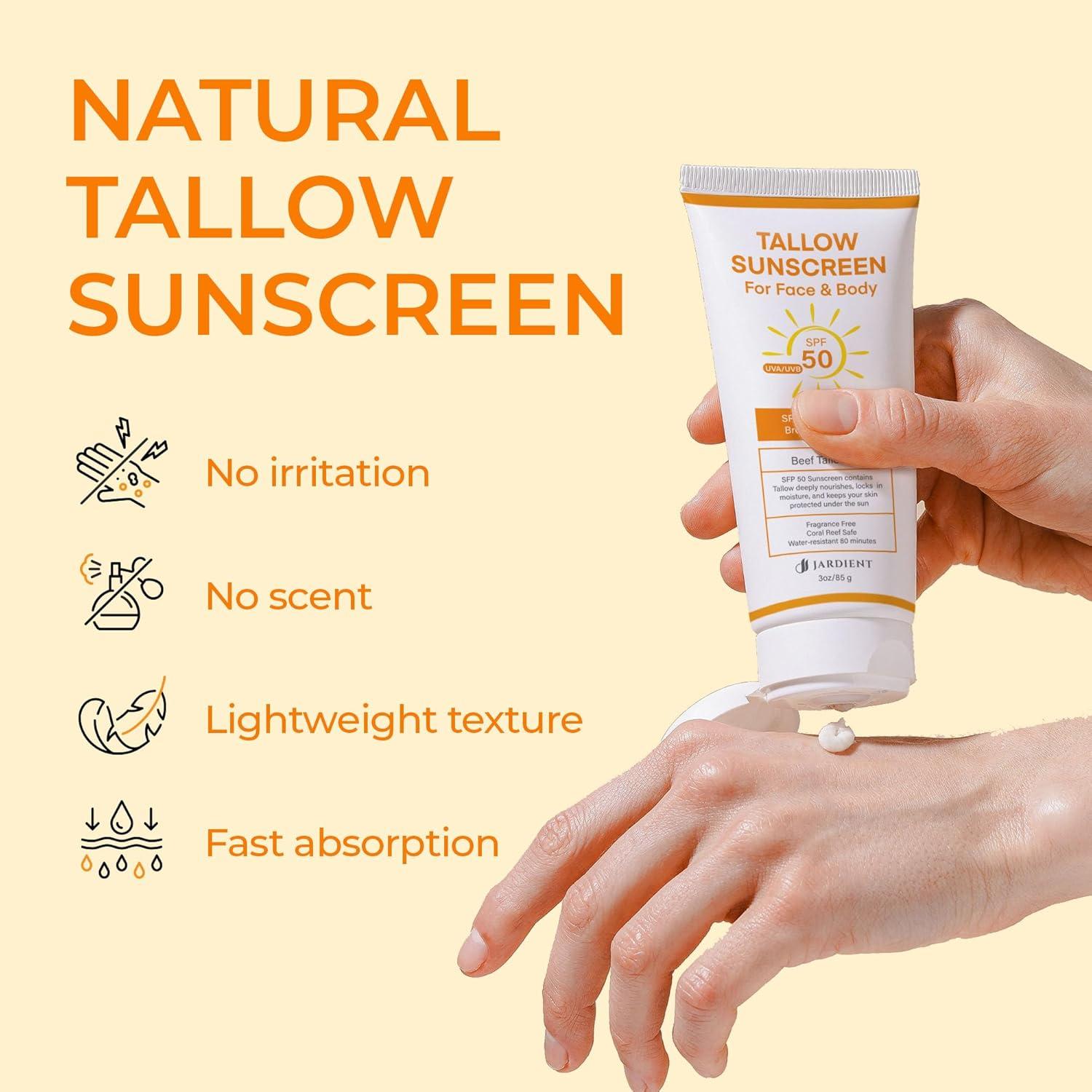 Protector Solar Mineral Jardient SPF 50 - 85 g, Sin Película Blanca