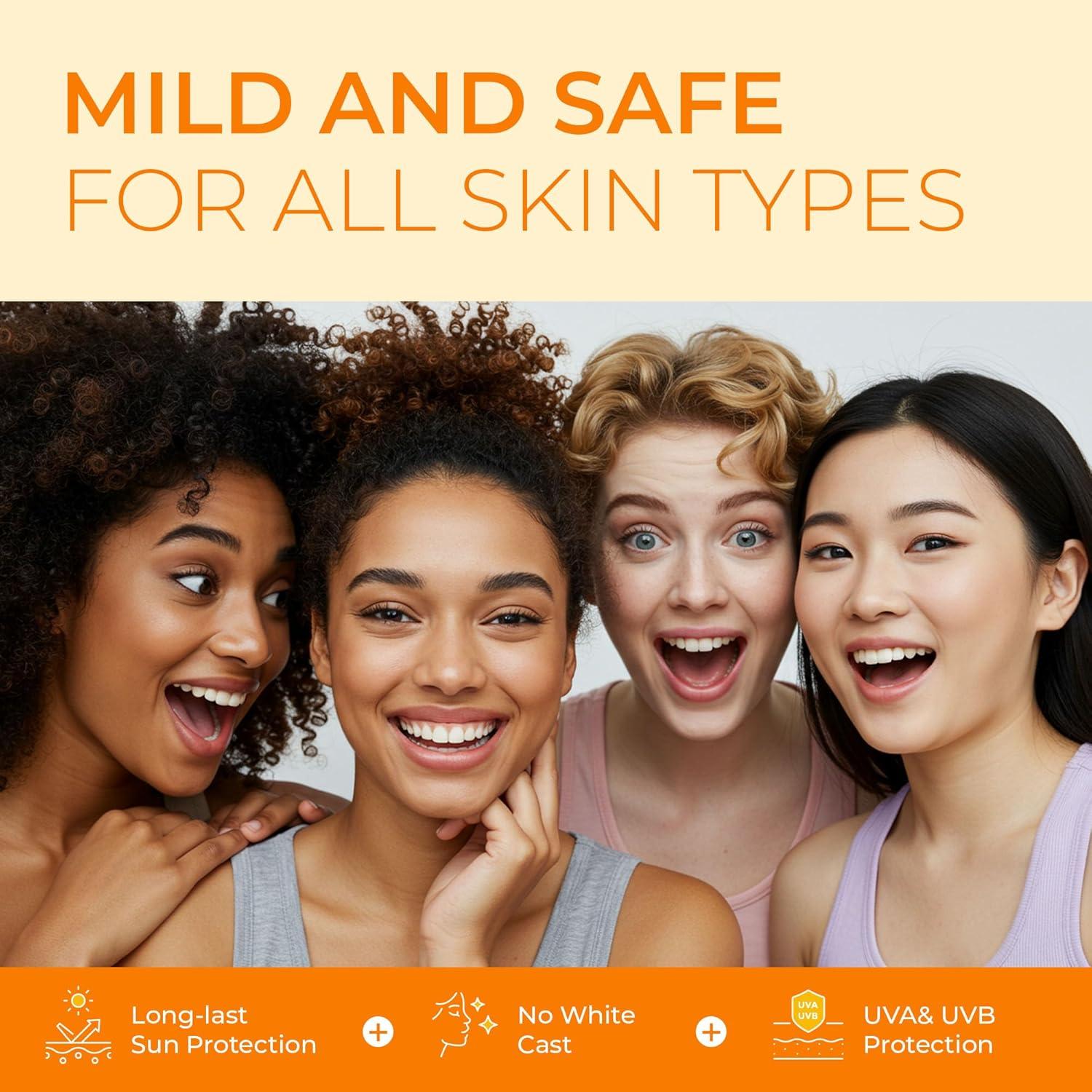 Protector Solar Mineral Jardient SPF 50 - 85 g, Sin Película Blanca