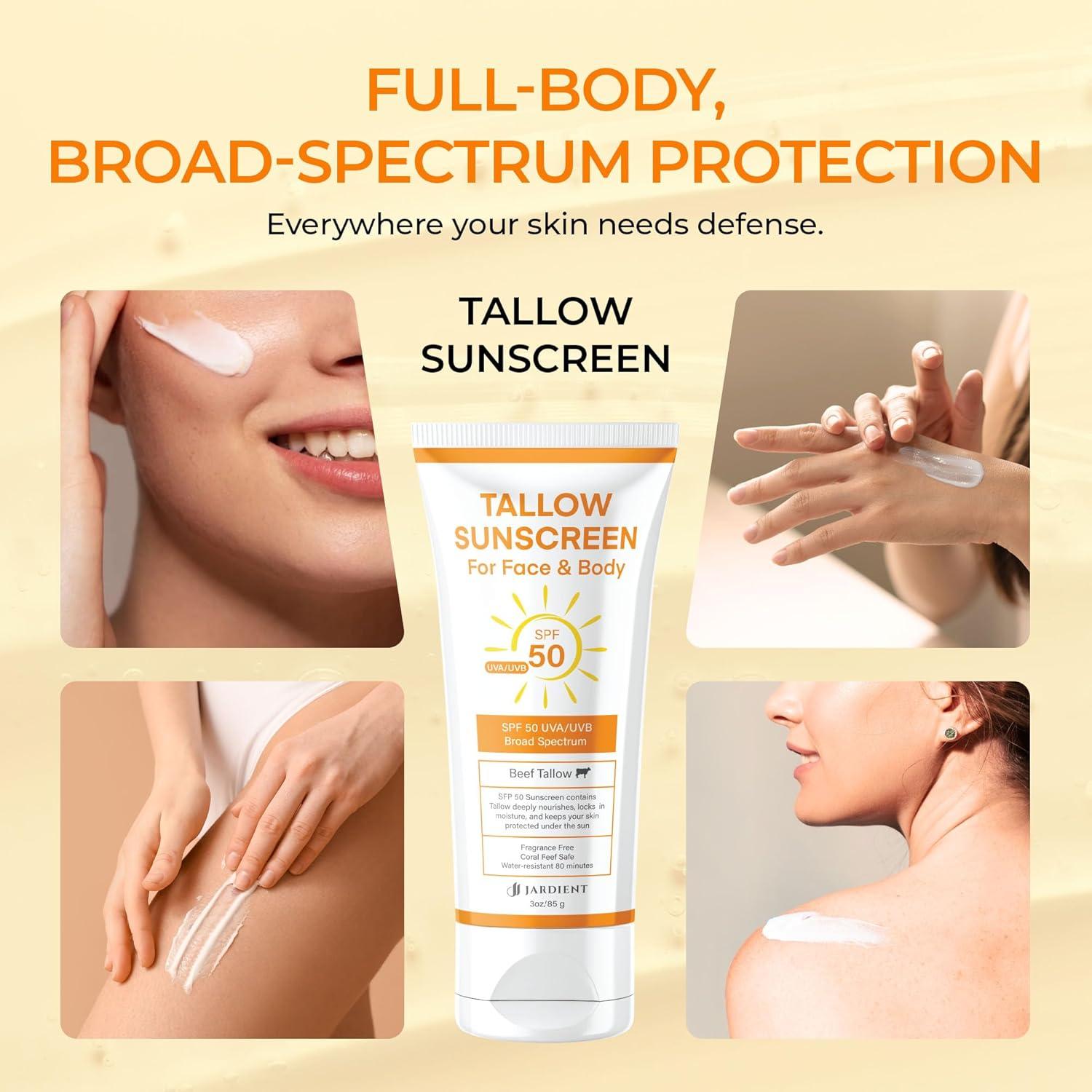 Protector Solar Mineral Jardient SPF 50 - 85 g, Sin Película Blanca