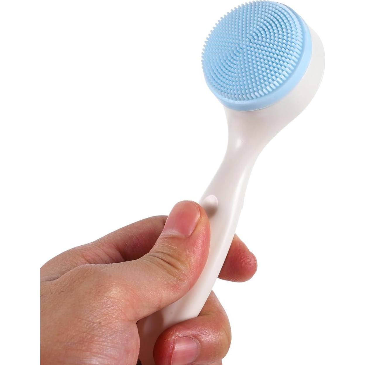 Cepillo Facial de Silicona FOMIYES - Set de 2, 14.5x4.2 cm