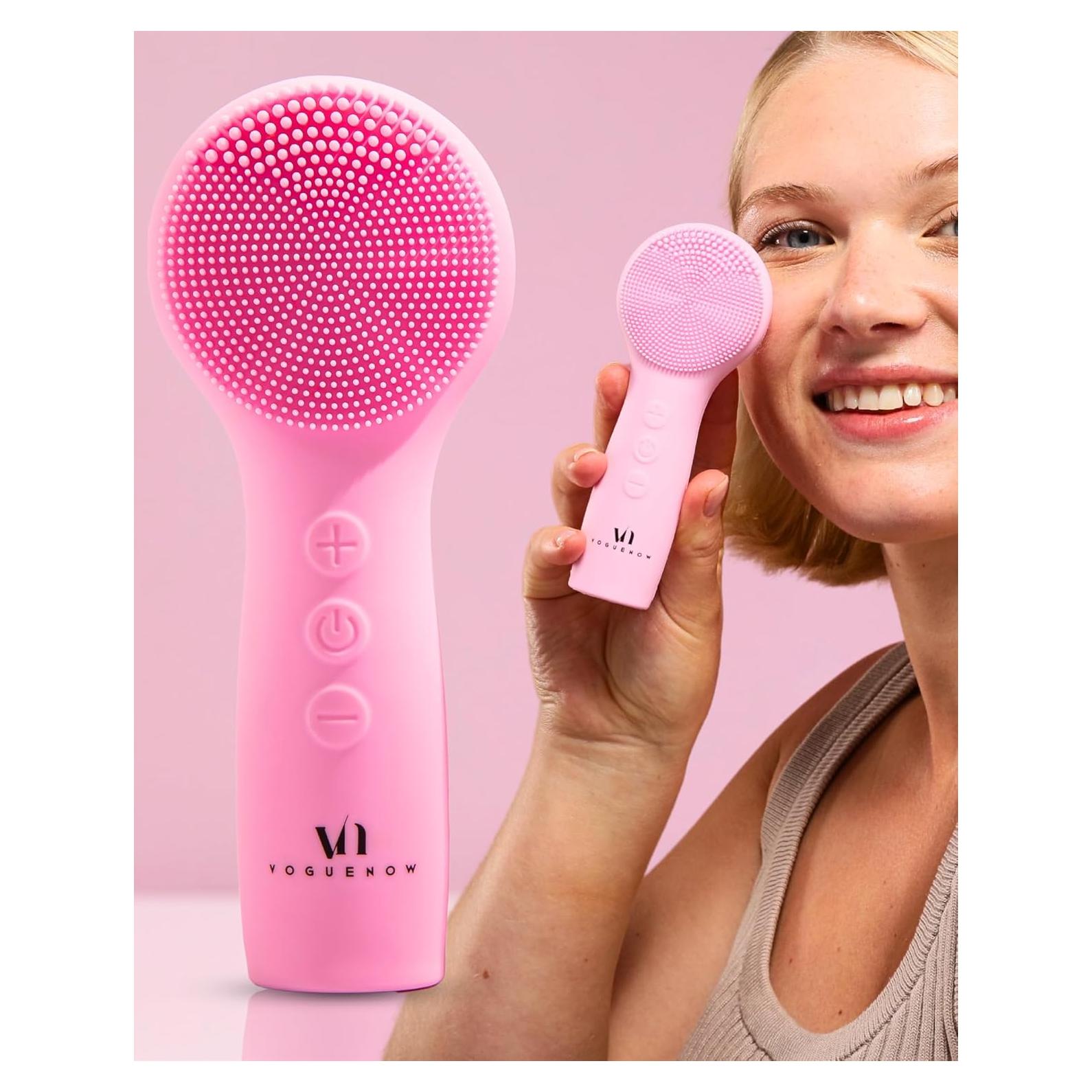 Cepillo Facial de Limpieza Clear Glow VOGUENOW - Impermeable y Recargable