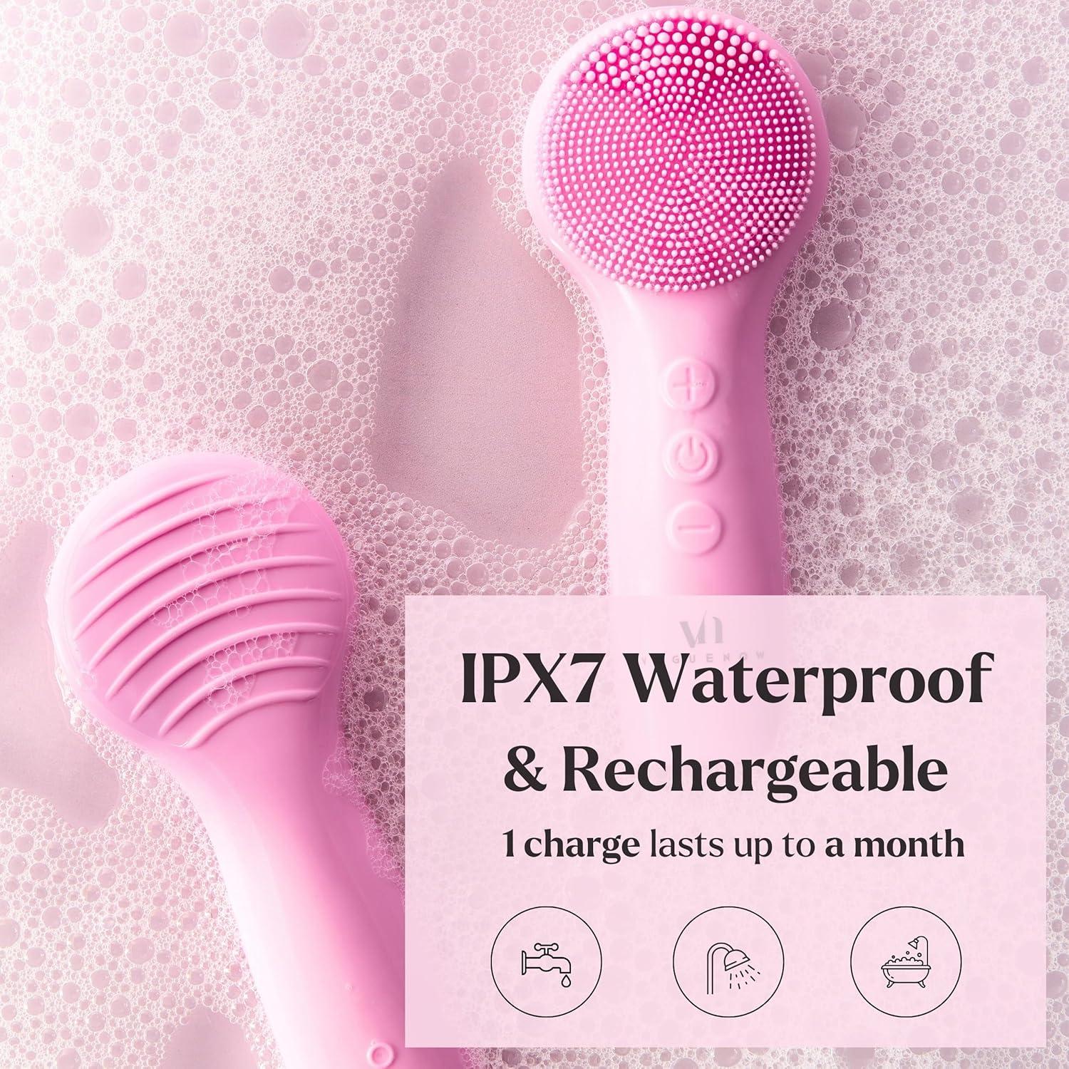 Cepillo Facial de Limpieza Clear Glow VOGUENOW - Impermeable y Recargable