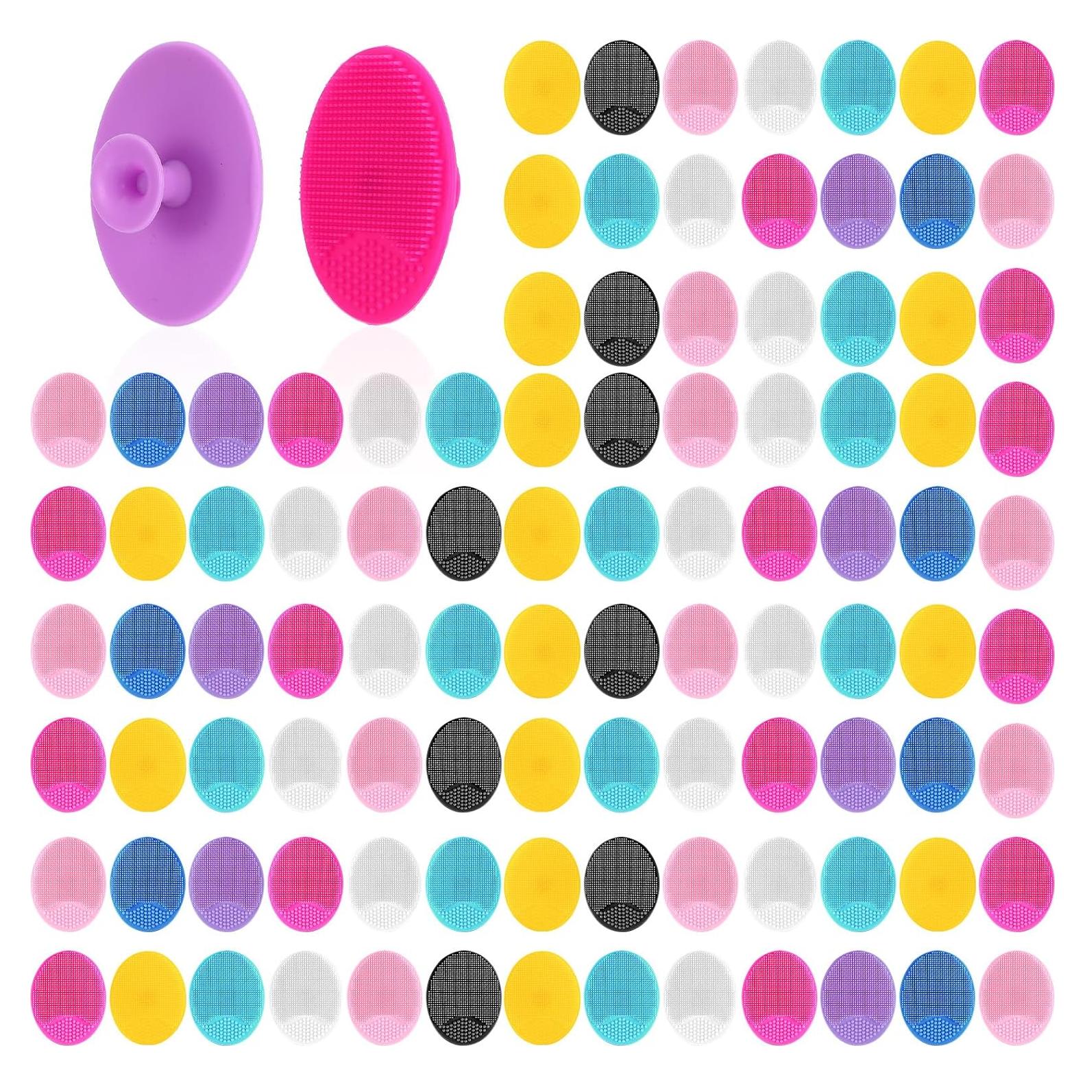 Paquete de 100 Cepillos Faciales de Silicona Suave Zisiueel