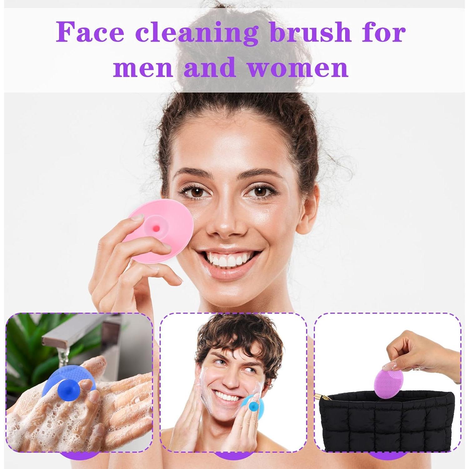 Paquete de 100 Cepillos Faciales de Silicona Suave Zisiueel