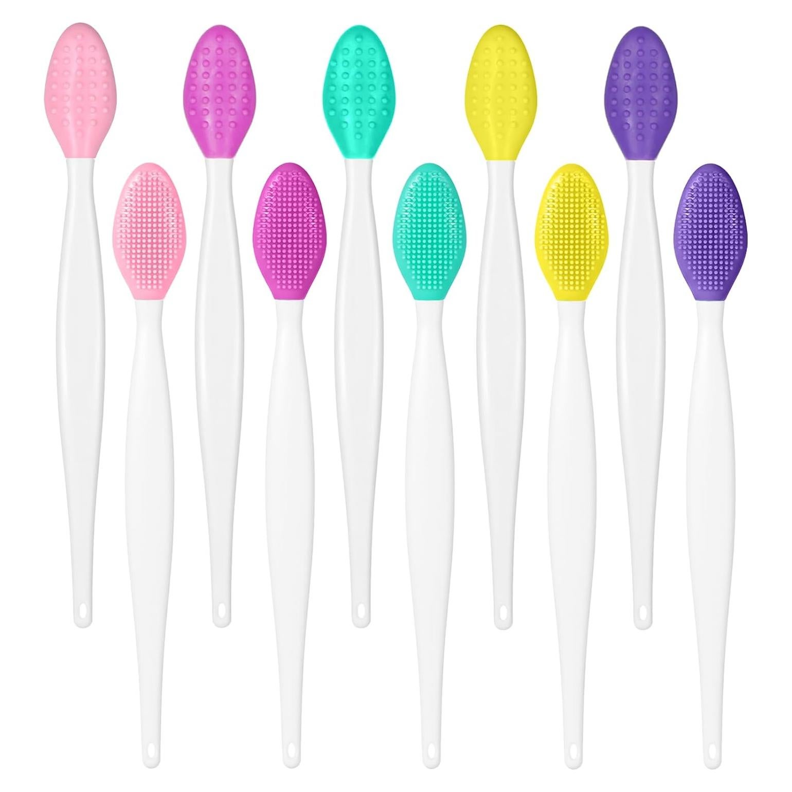 Juego de 10 Cepillos Exfoliantes de Silicona Skrfren