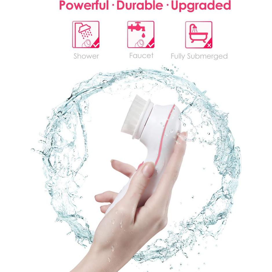 Cepillo Facial Eléctrico TOUCHBeauty con 3 Cabezas y Estuche