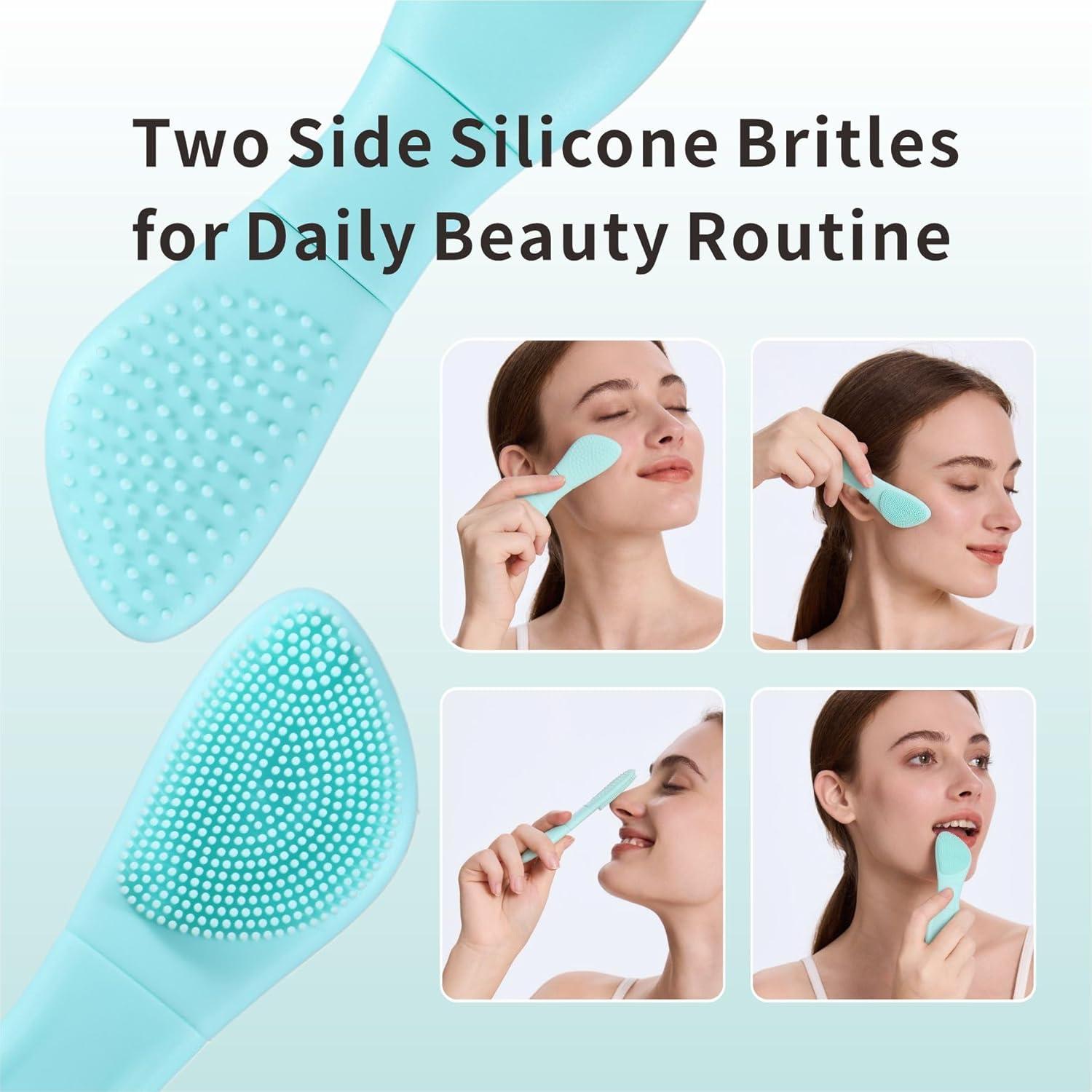 Espátula Limpiadora de Silicona HIEERBUS 2 en 1 para Puntos Negros